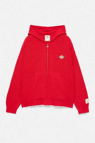 Red Dickies hooded jumper — Red 6