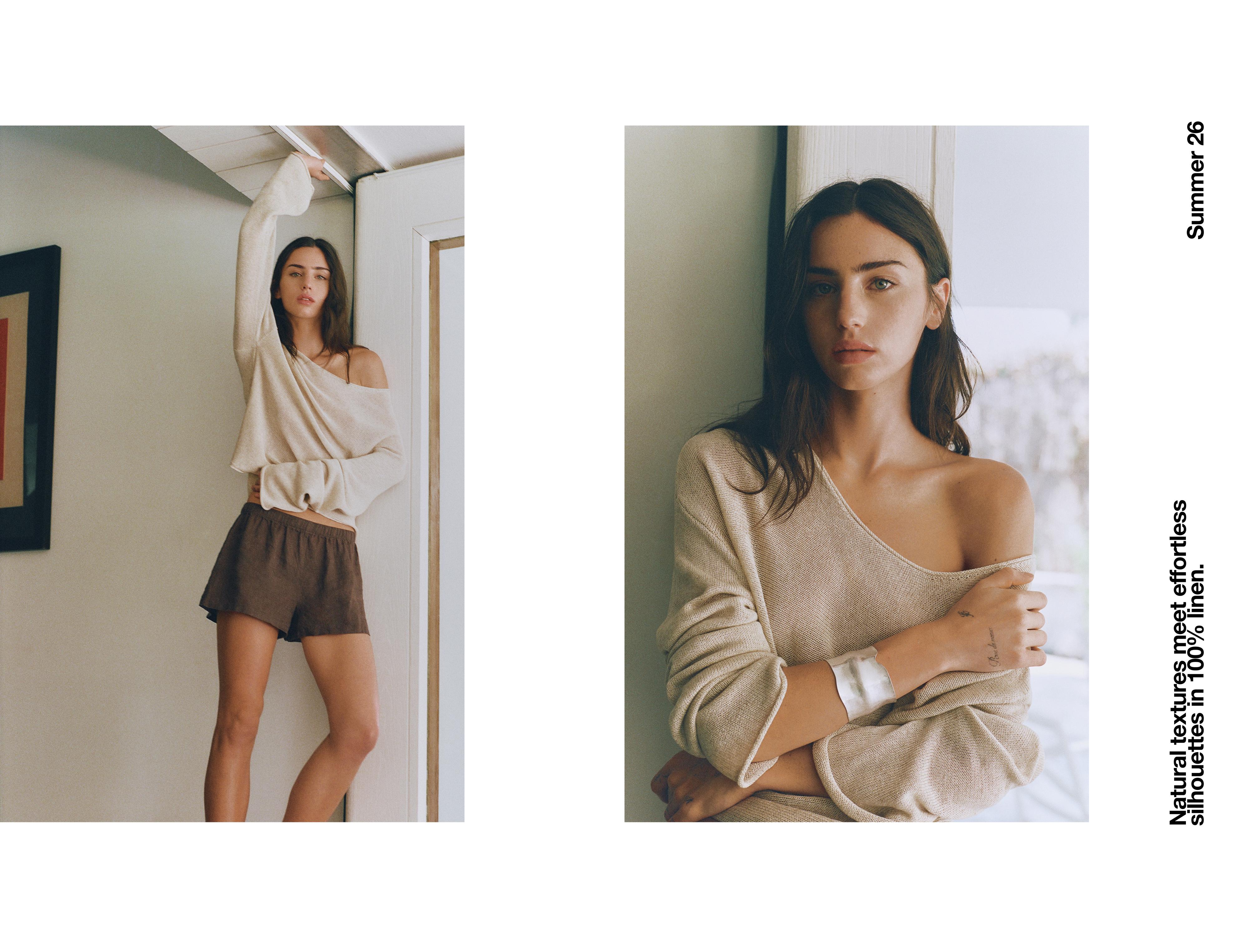 100% Linen Shorts — Taupe