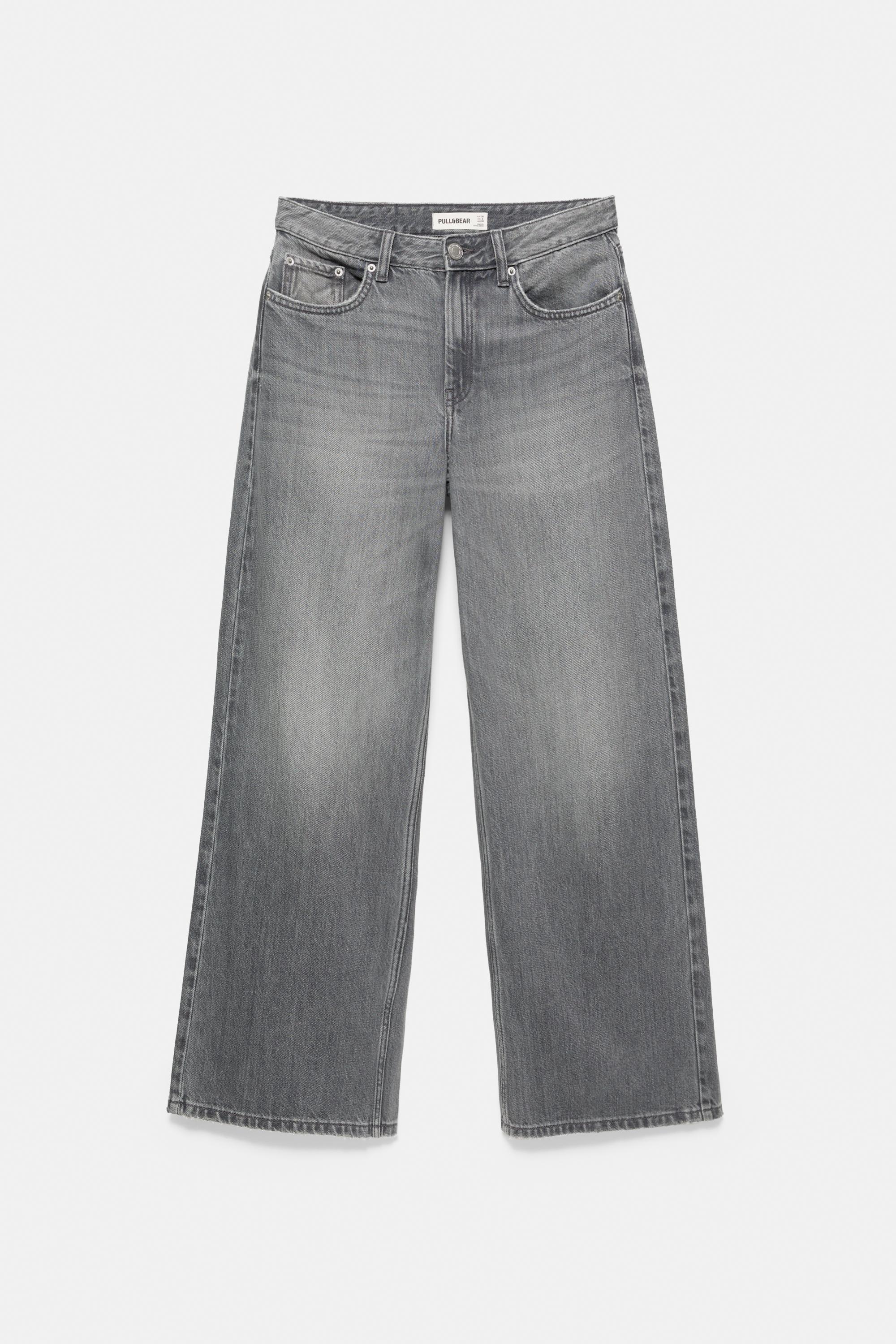 Oversize baggy jeans — Pearl grey