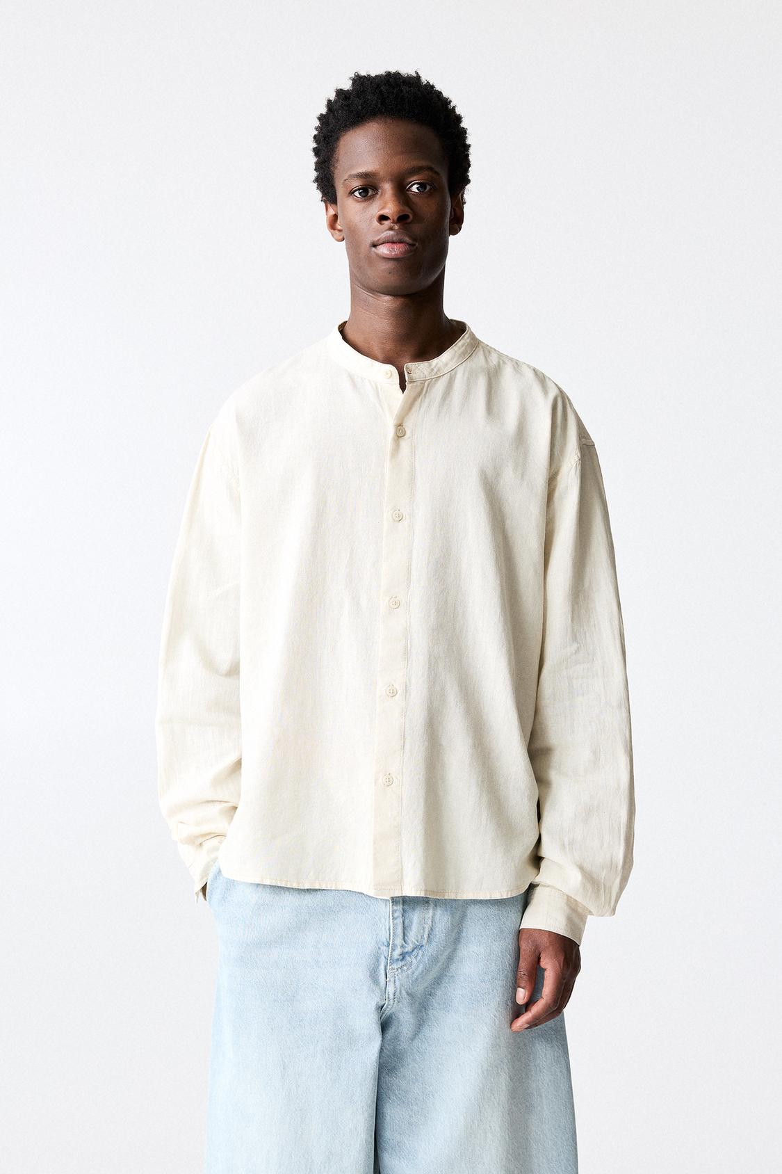 Shorts Camicia Lino Pull And Bear Camicia Pull&bear Camicia A