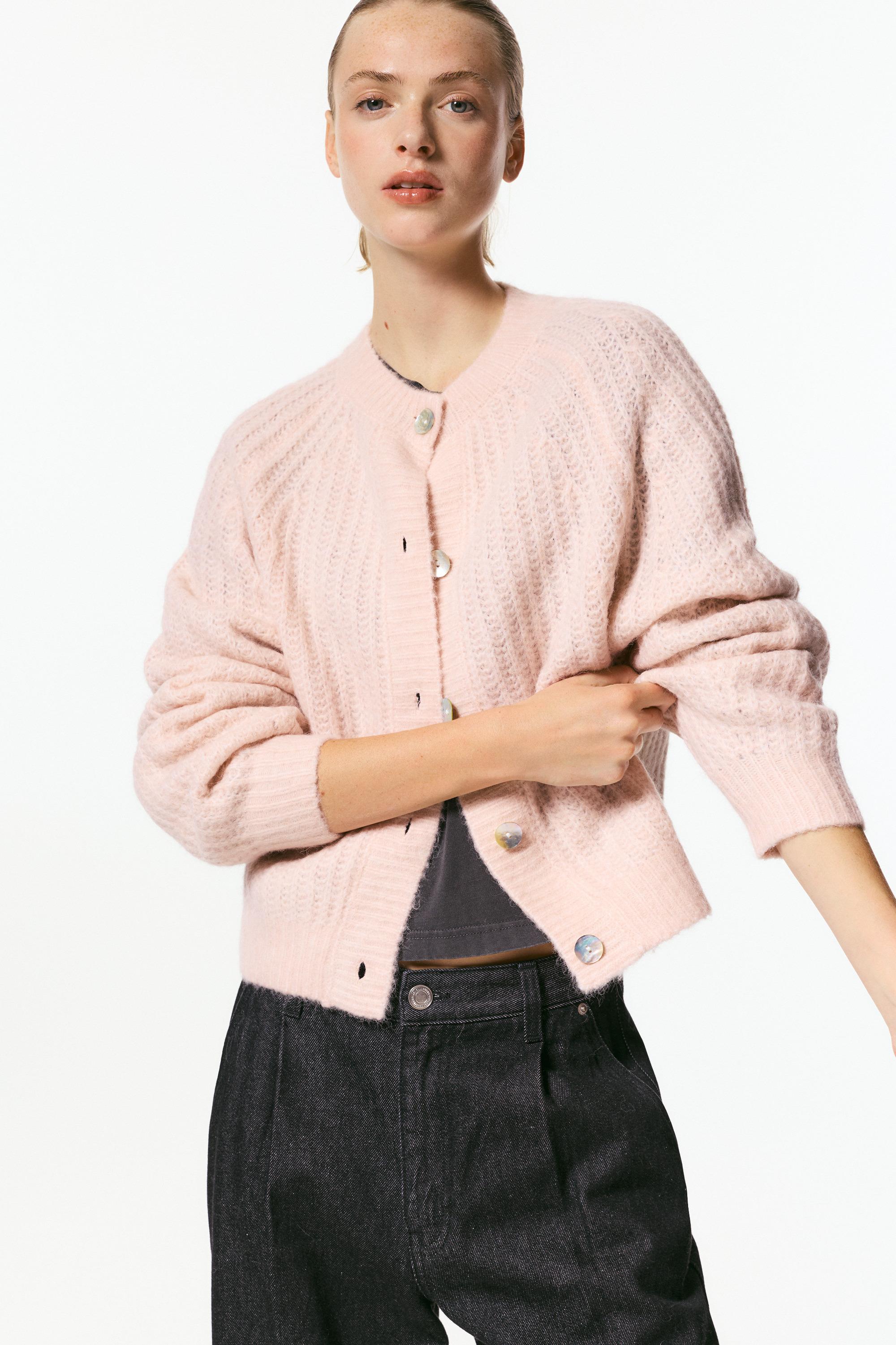 Cardigan Com Lã E Alpaca