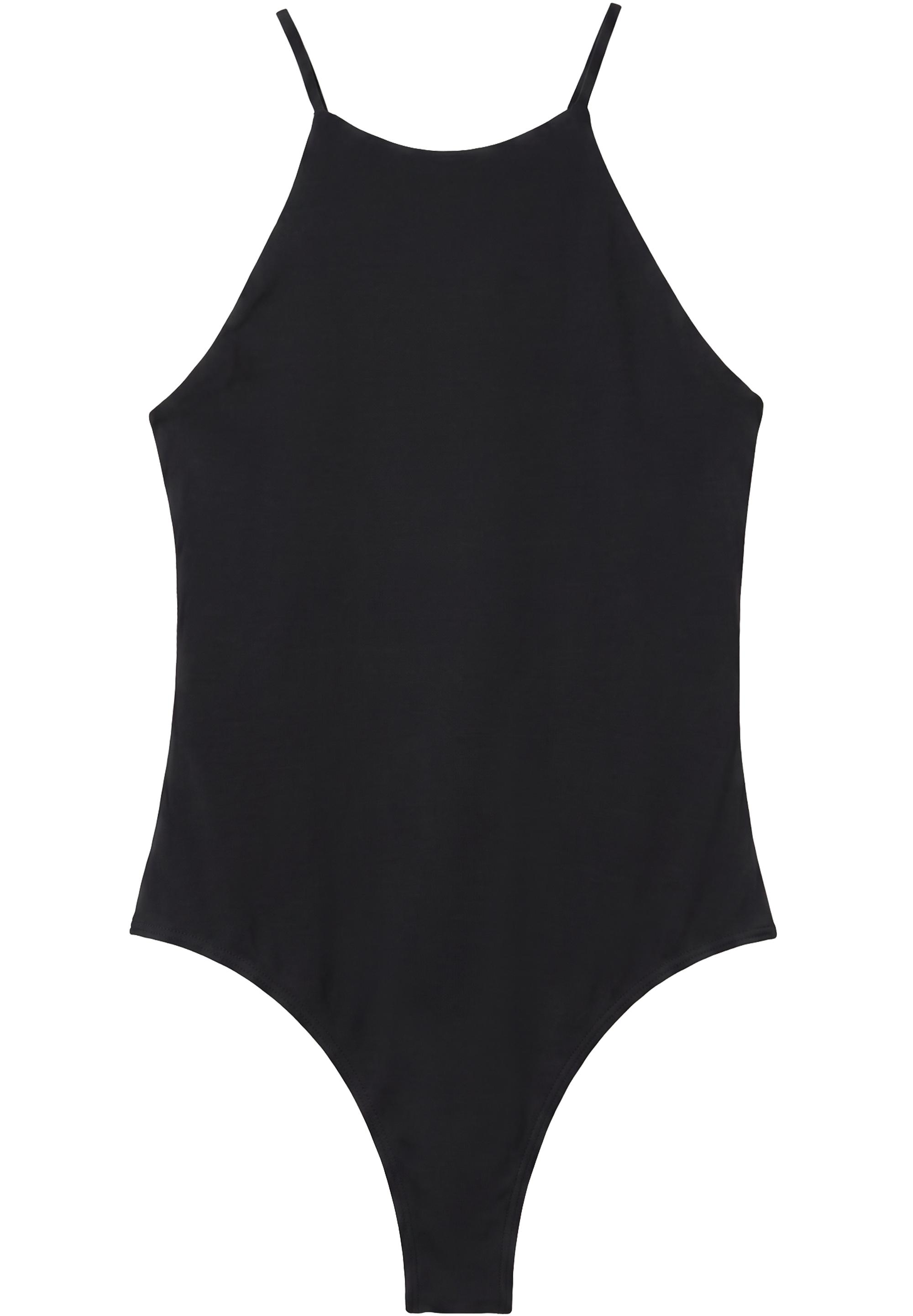 Halter strappy bodysuit — Black