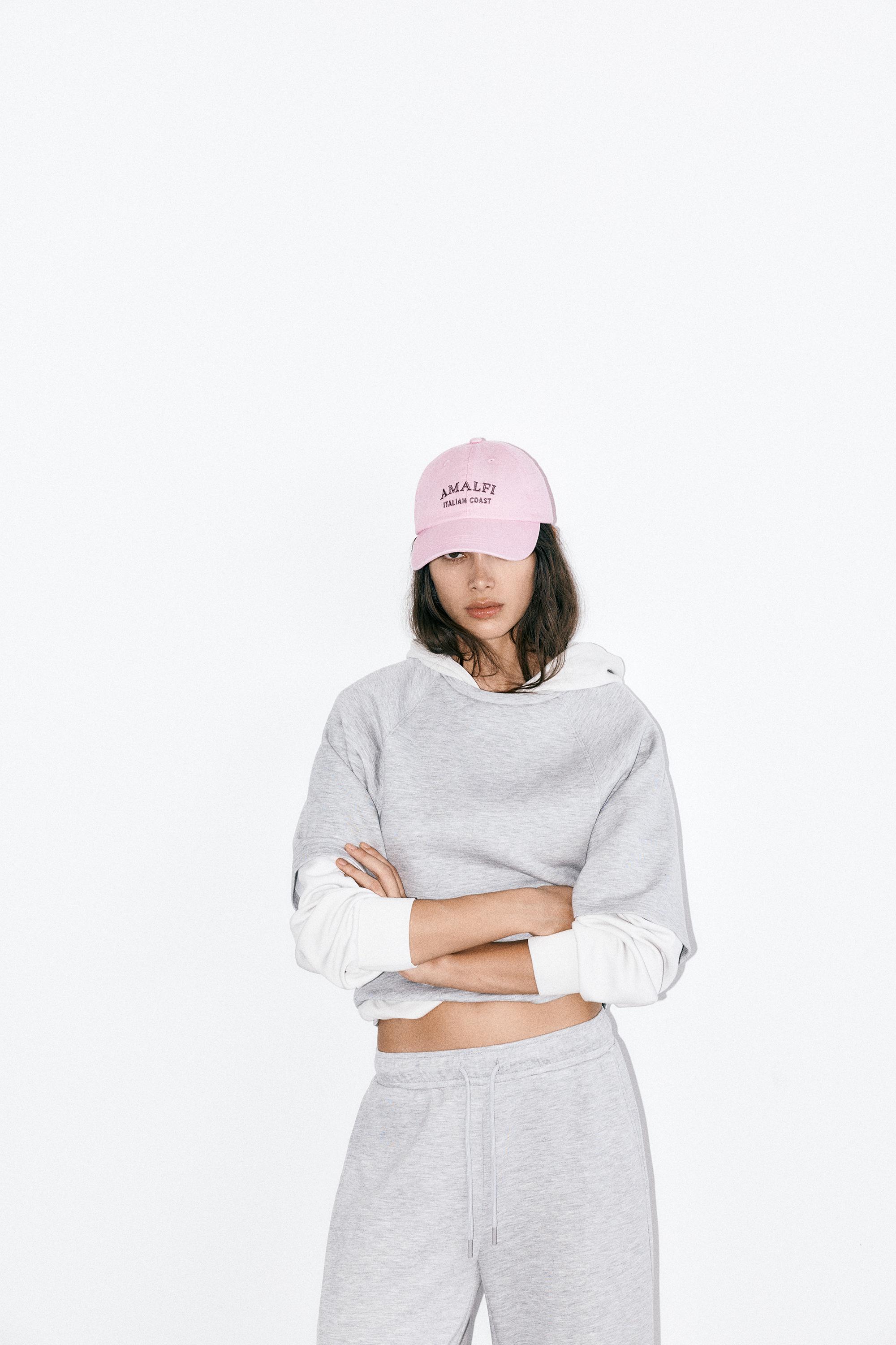 Amalfi embroidered cap — Pink