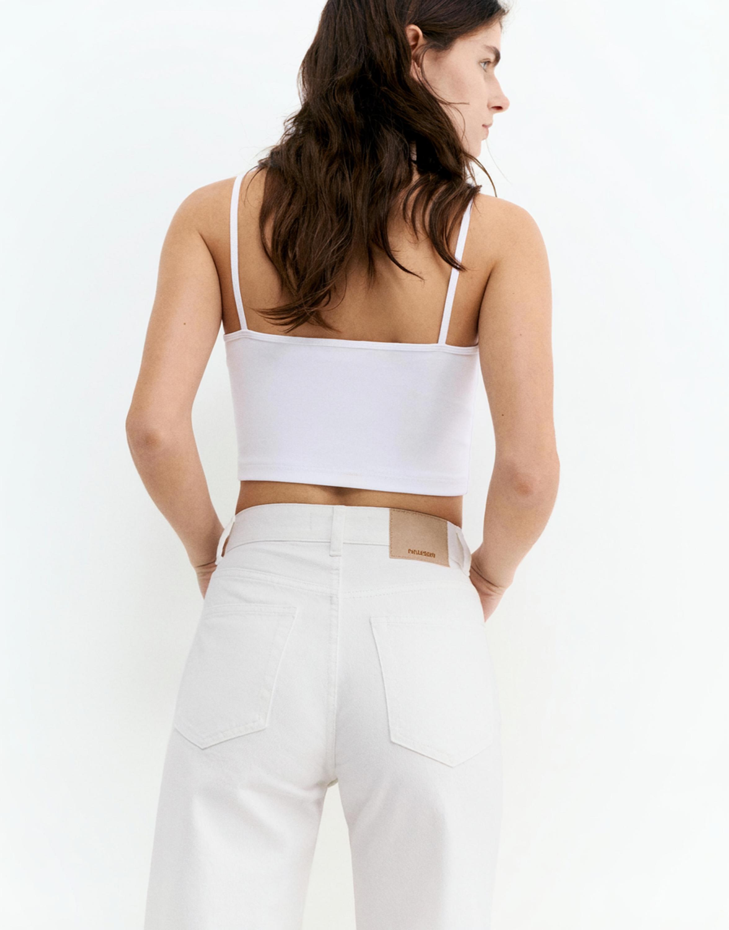 Yüksek bel geniş paça jean - Görsel 130