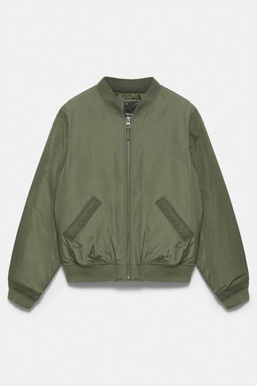 Padded bomber jacket — Khaki 5