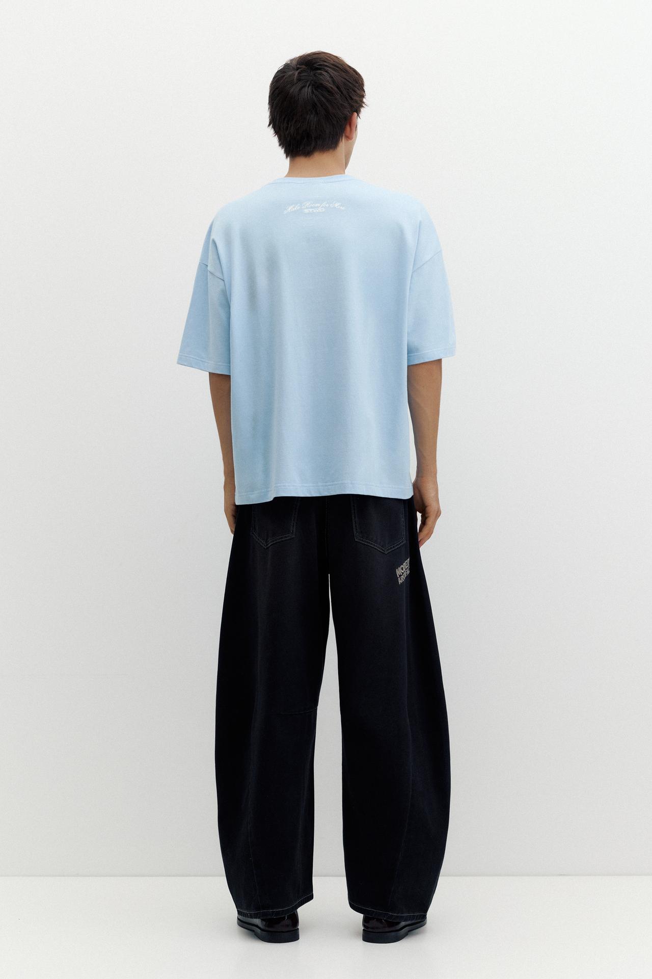 STWD graphic T-shirt — Pale blue