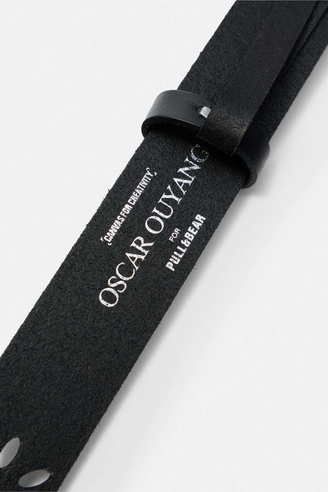 Oscar Ouyang leather belt — Black