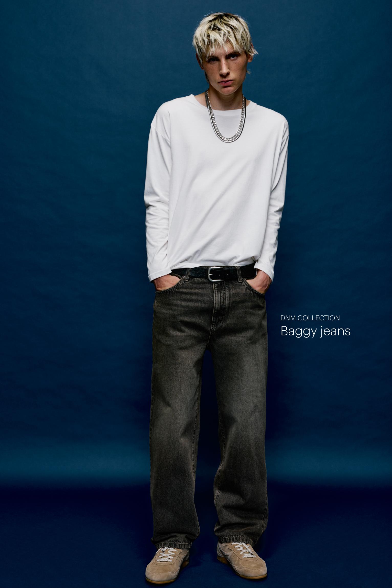 Baggy jeans — Black/Gold