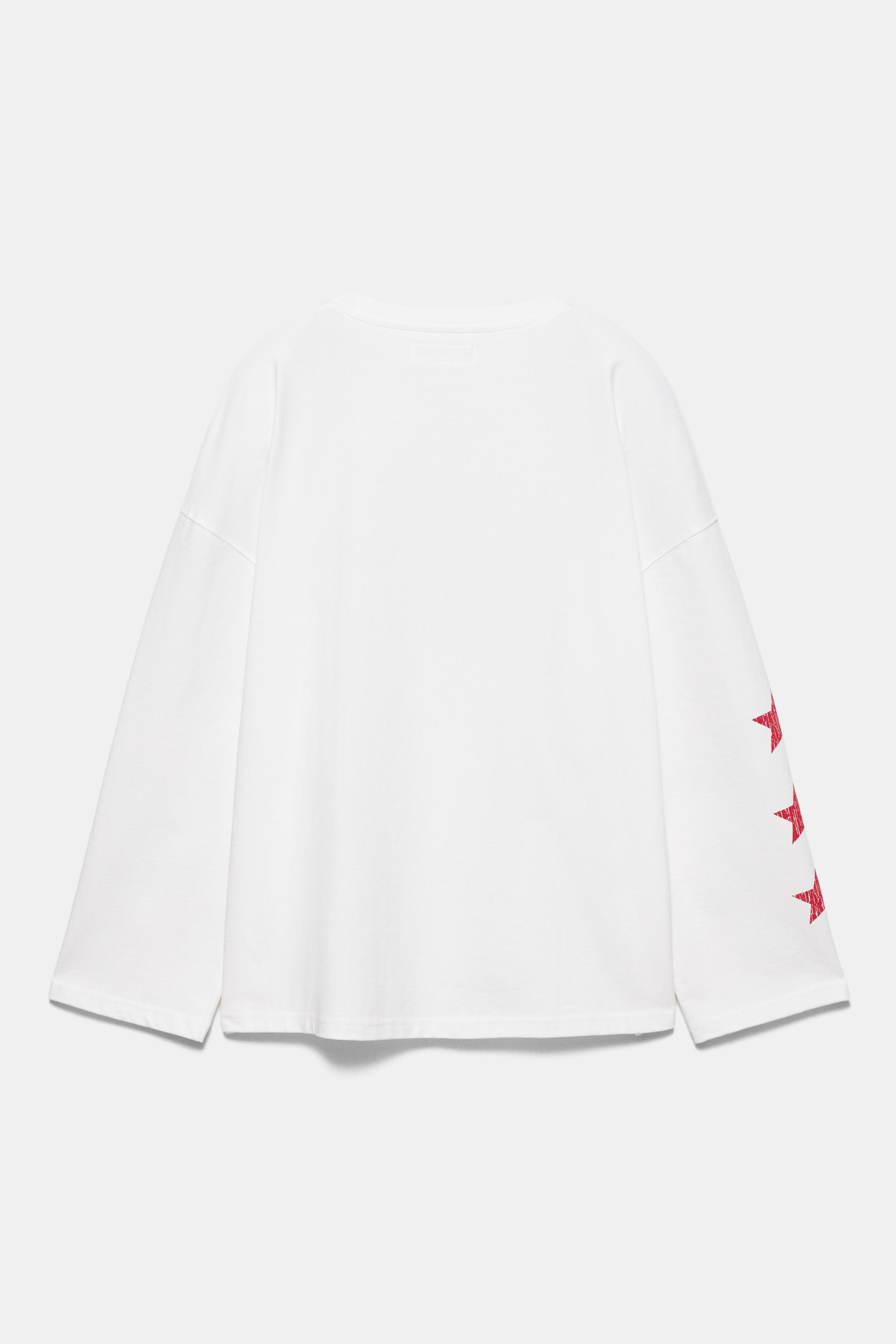 At grafik baskılı t-shirt - Görsel 6