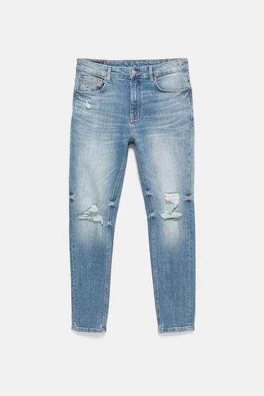 Ripped skinny jeans — Medium blue 6