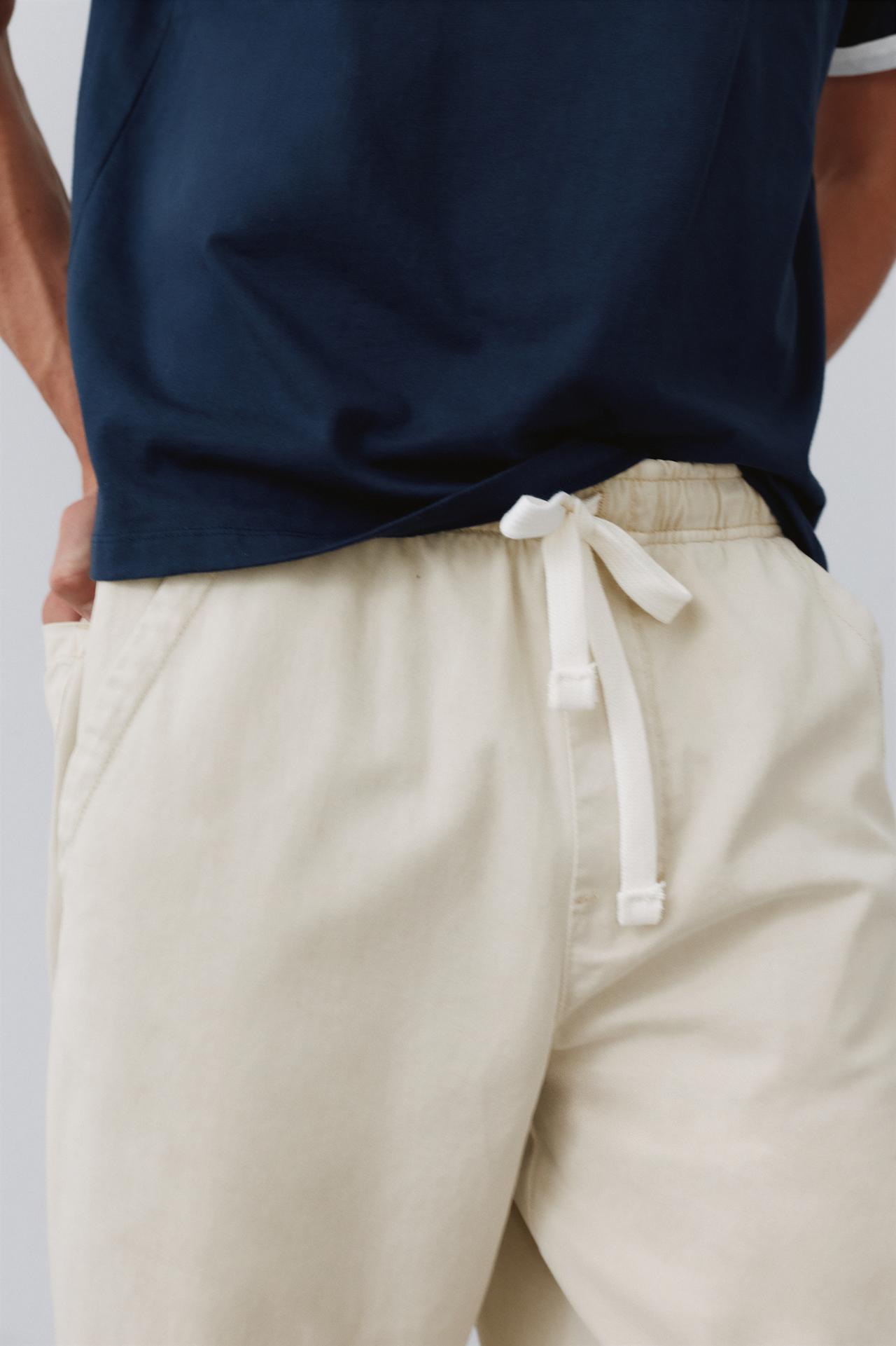 Baggy jogger pants — Off white