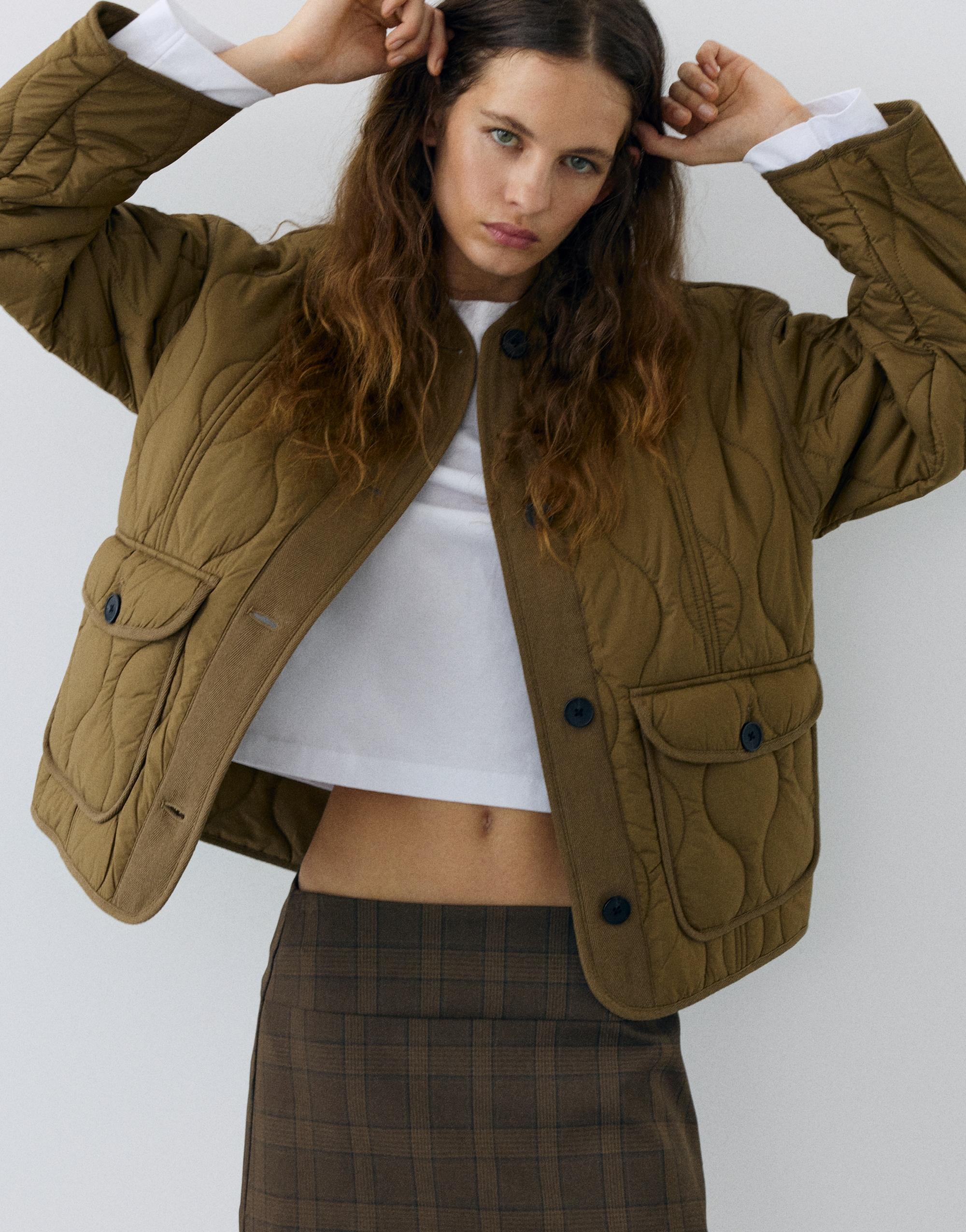 Mini skort — Dark brown