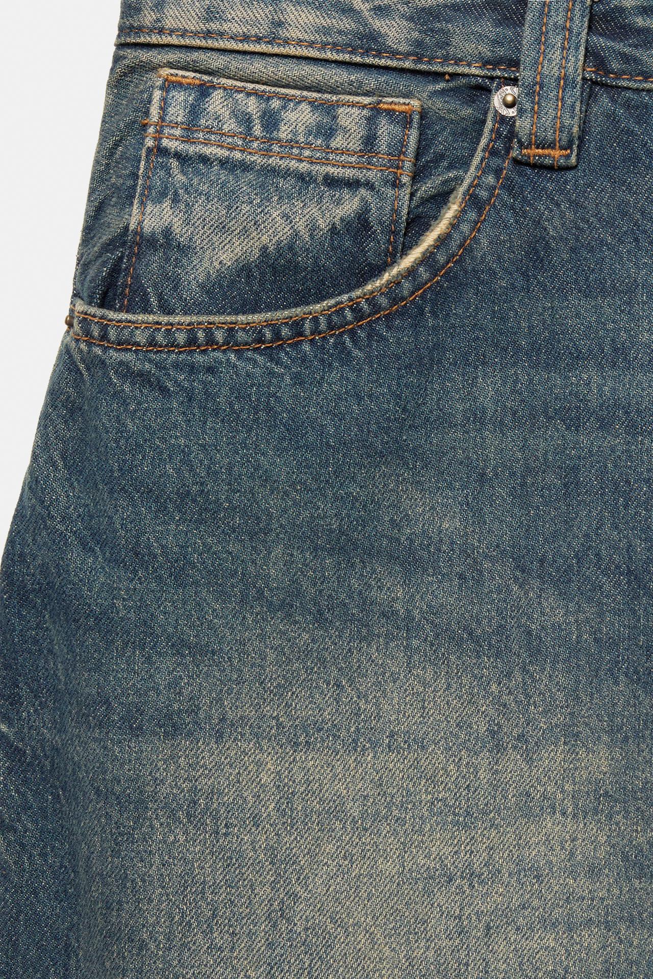 Baggy relaxed fit jeans — Neon blue