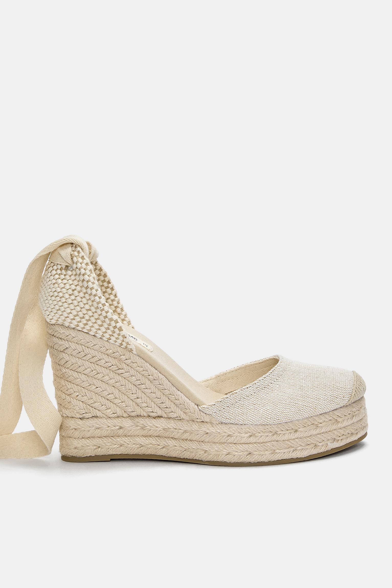 Espadrille wedges — Ecru