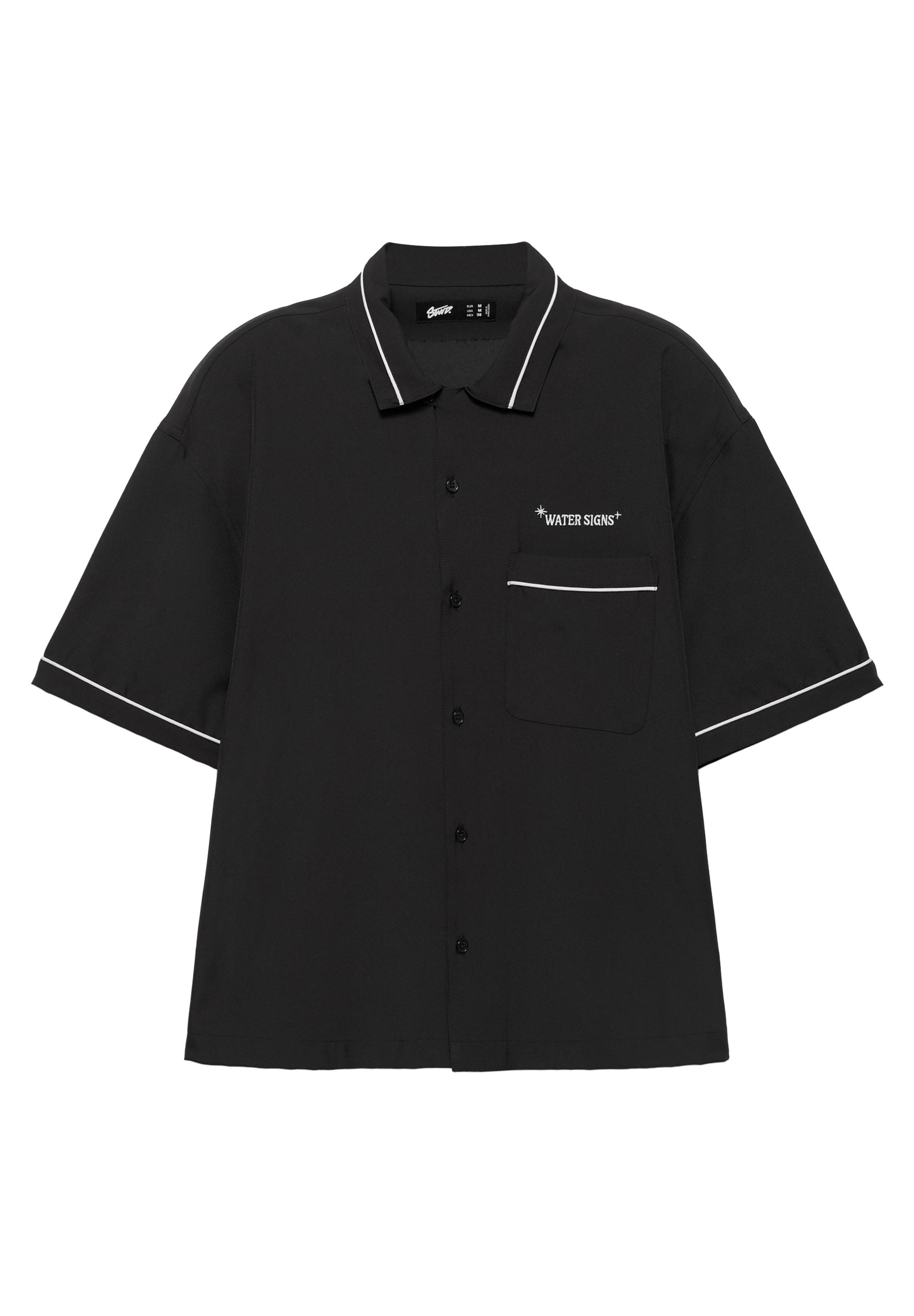 Kısa kollu nakışlı gömlek - Görsel 4