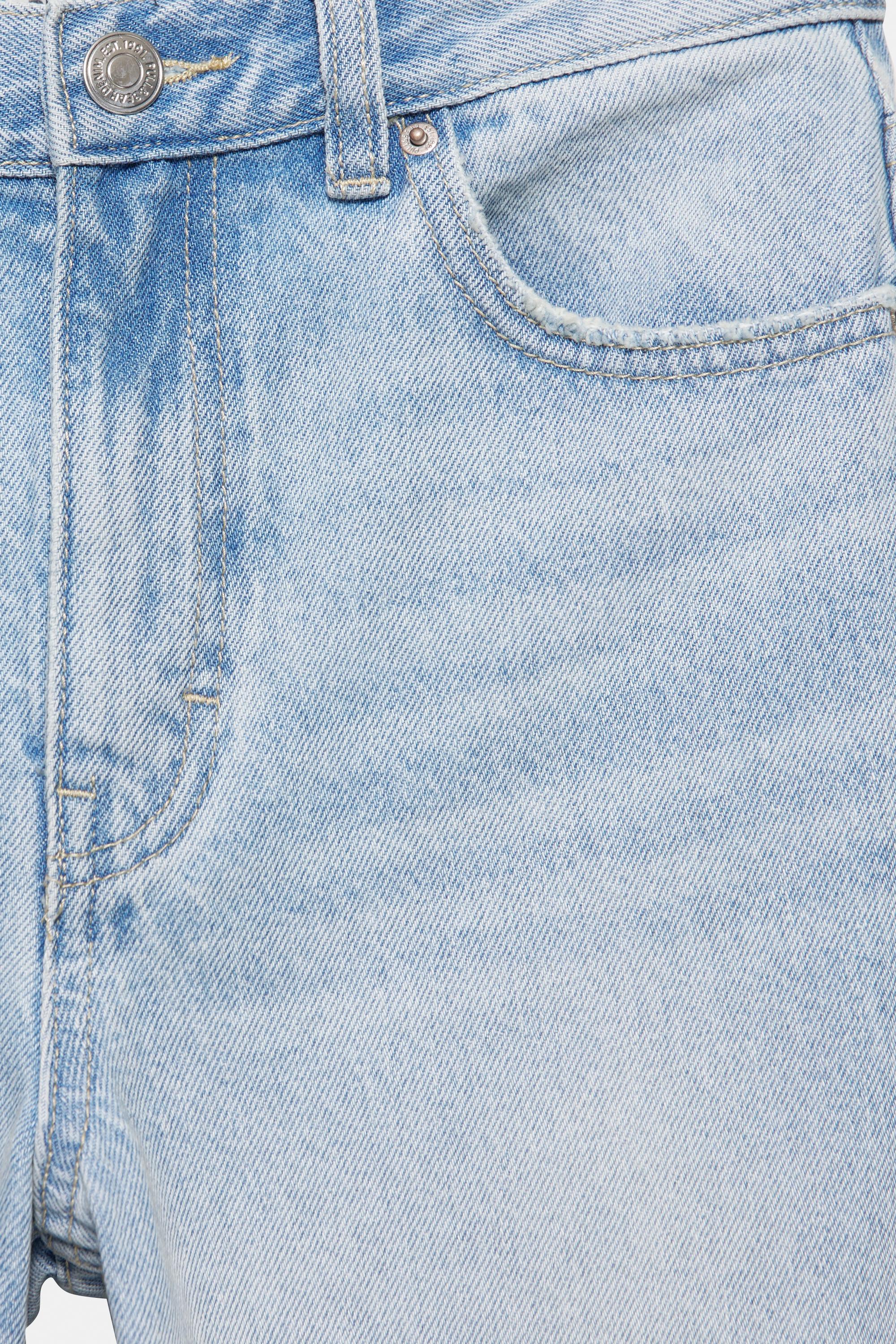 High-waist mom jeans — Faded blue