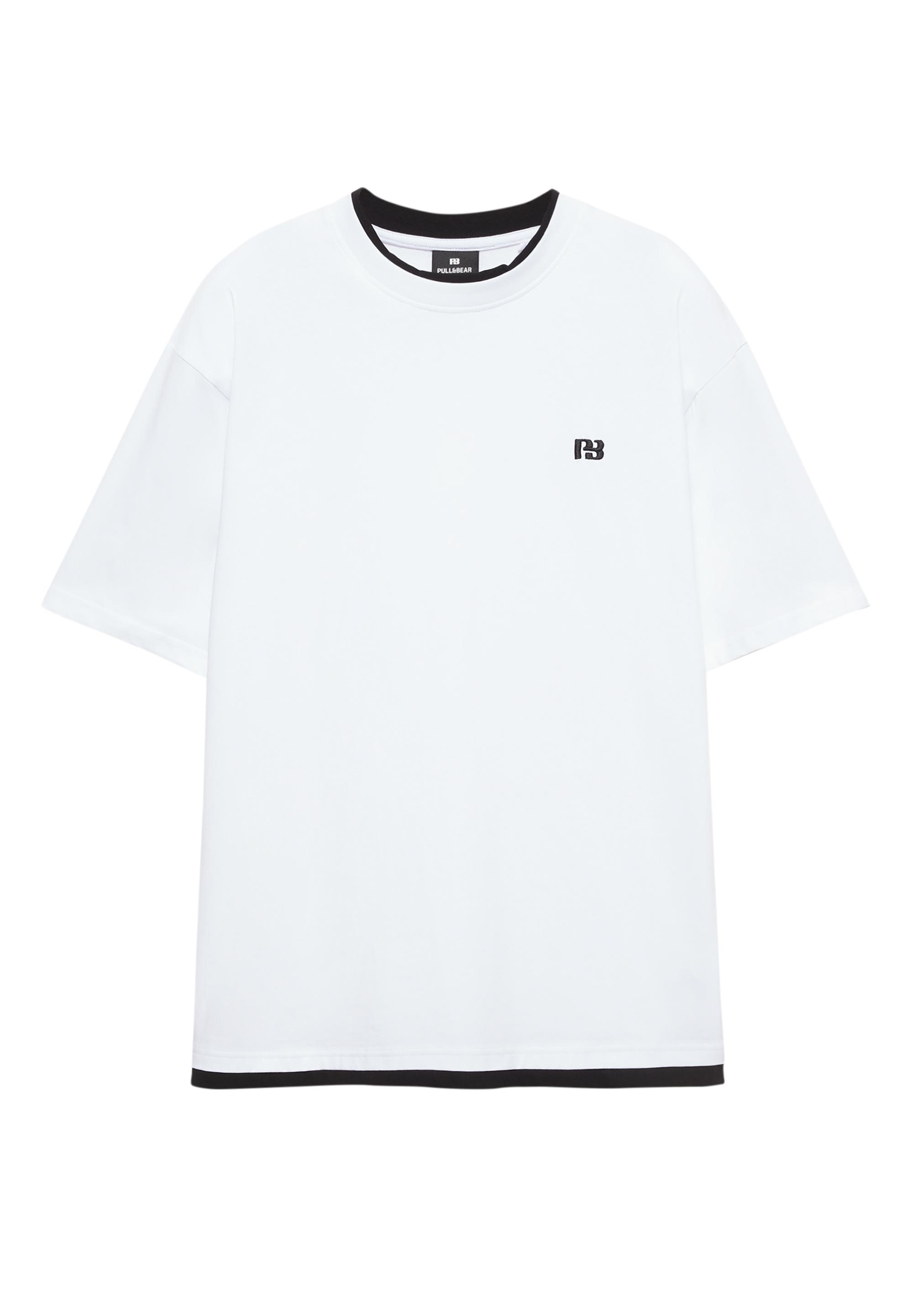 Double logo T-shirt — White