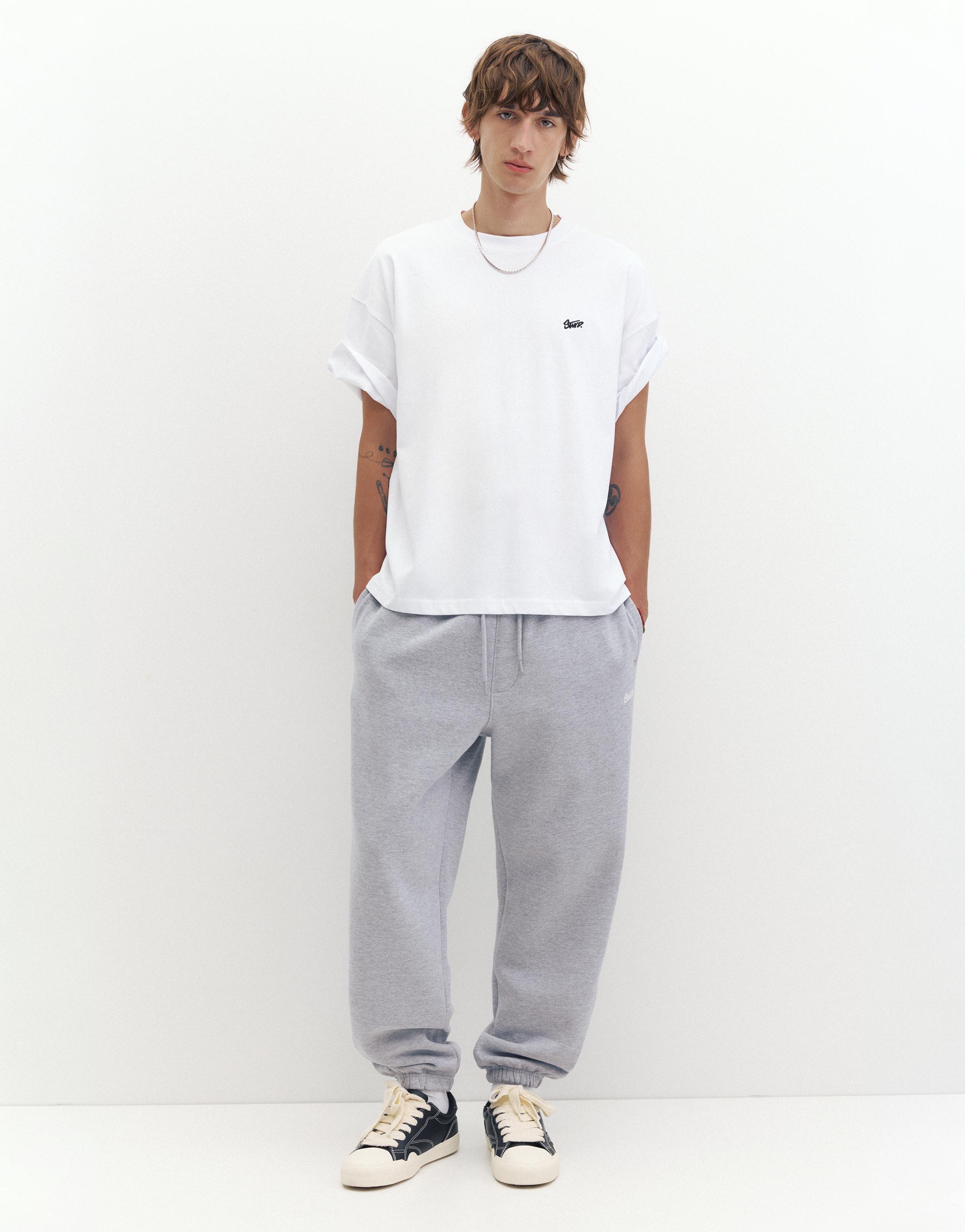 STWD joggers — Grey marl