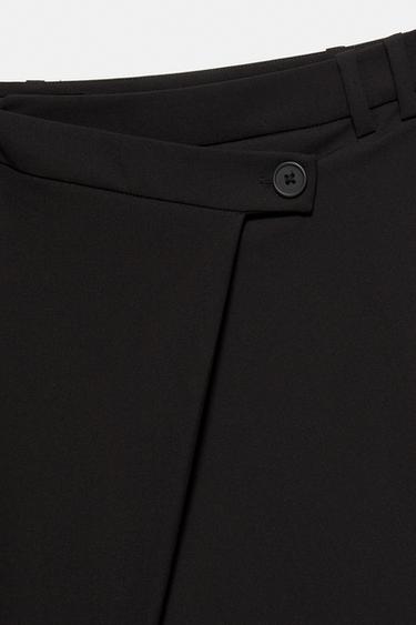 Smart trousers with a crossover waist — Black 6