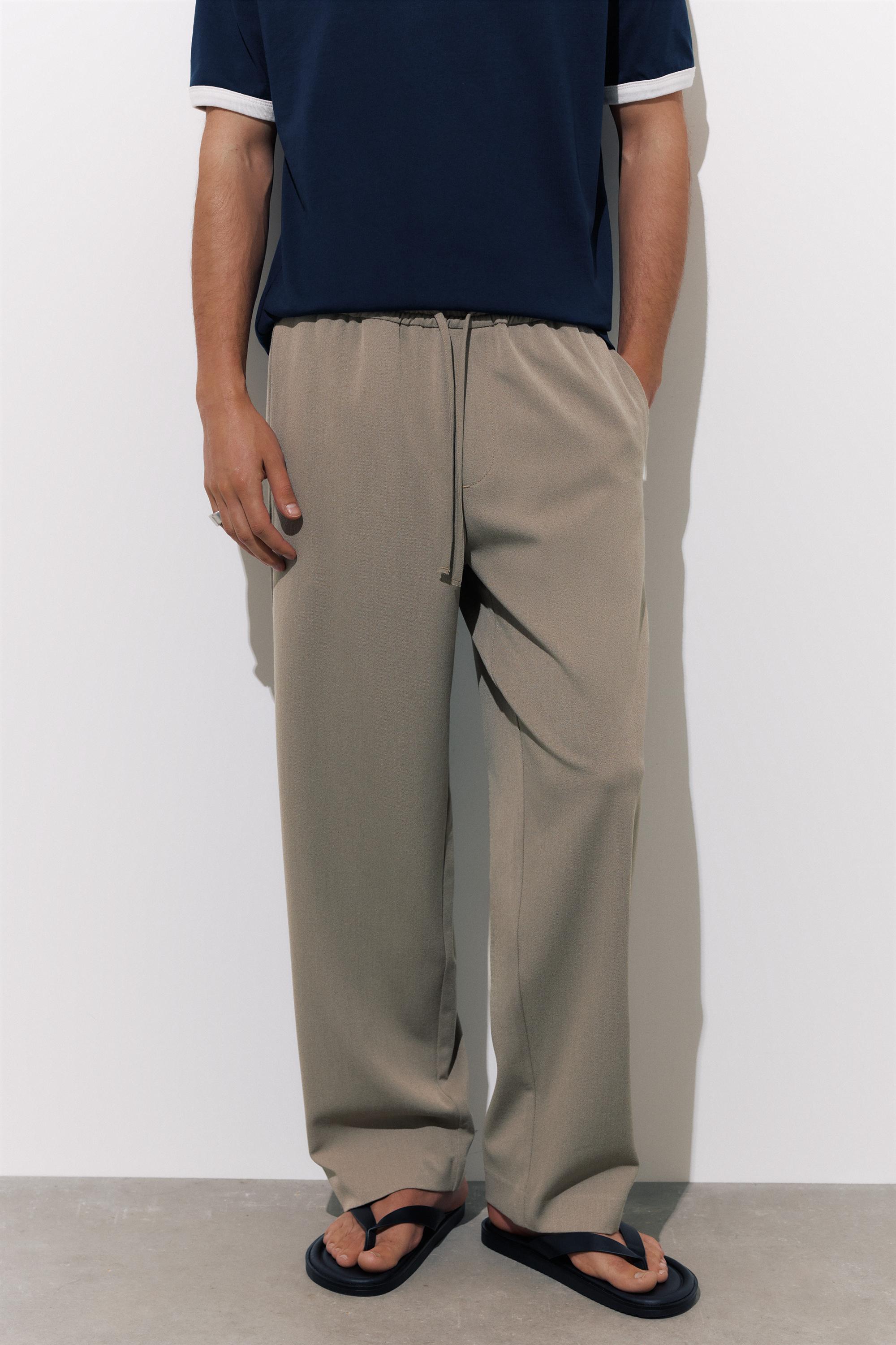 Tailored fit joggers — Taupe