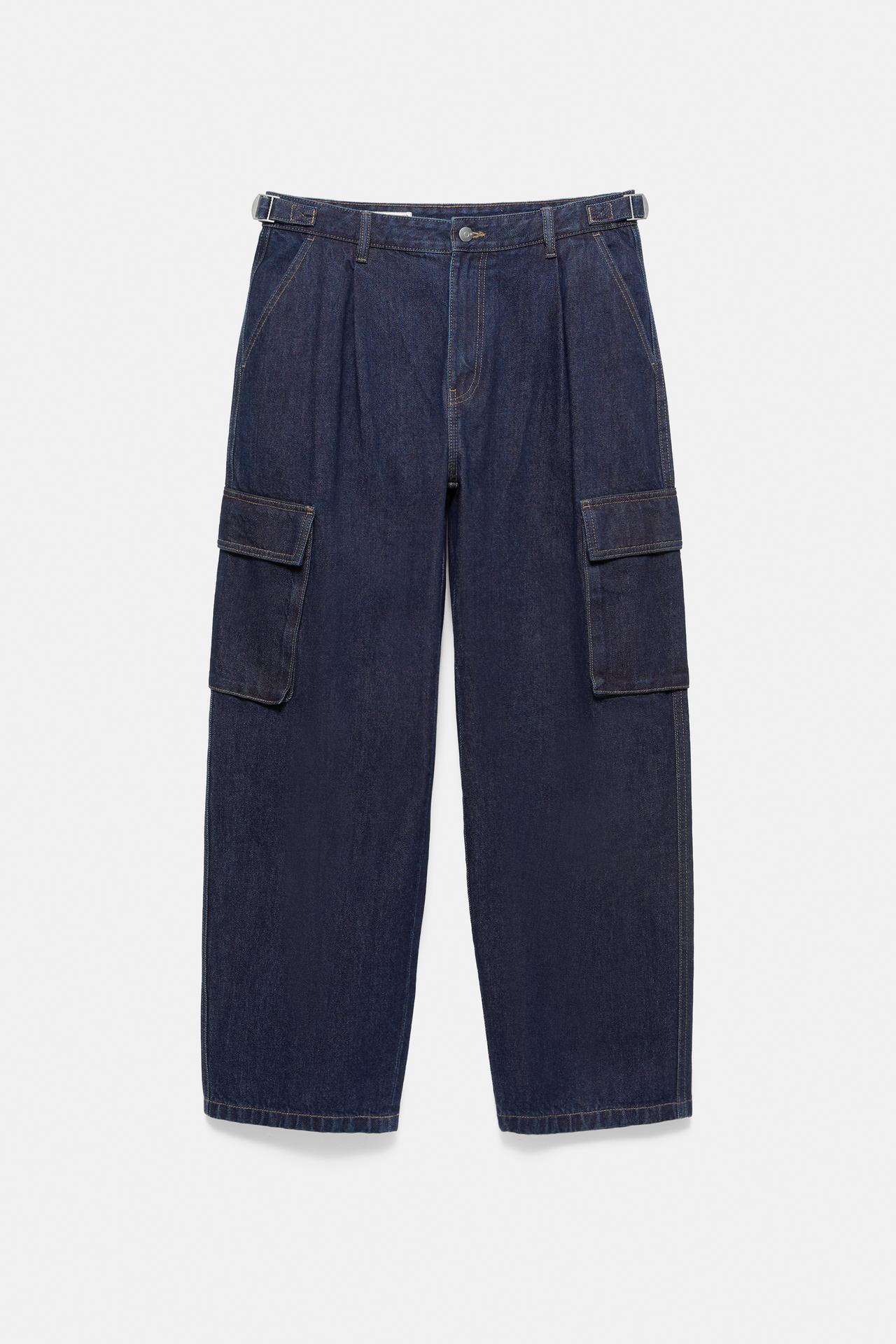 Cargo relaxed fit jeans — Navy