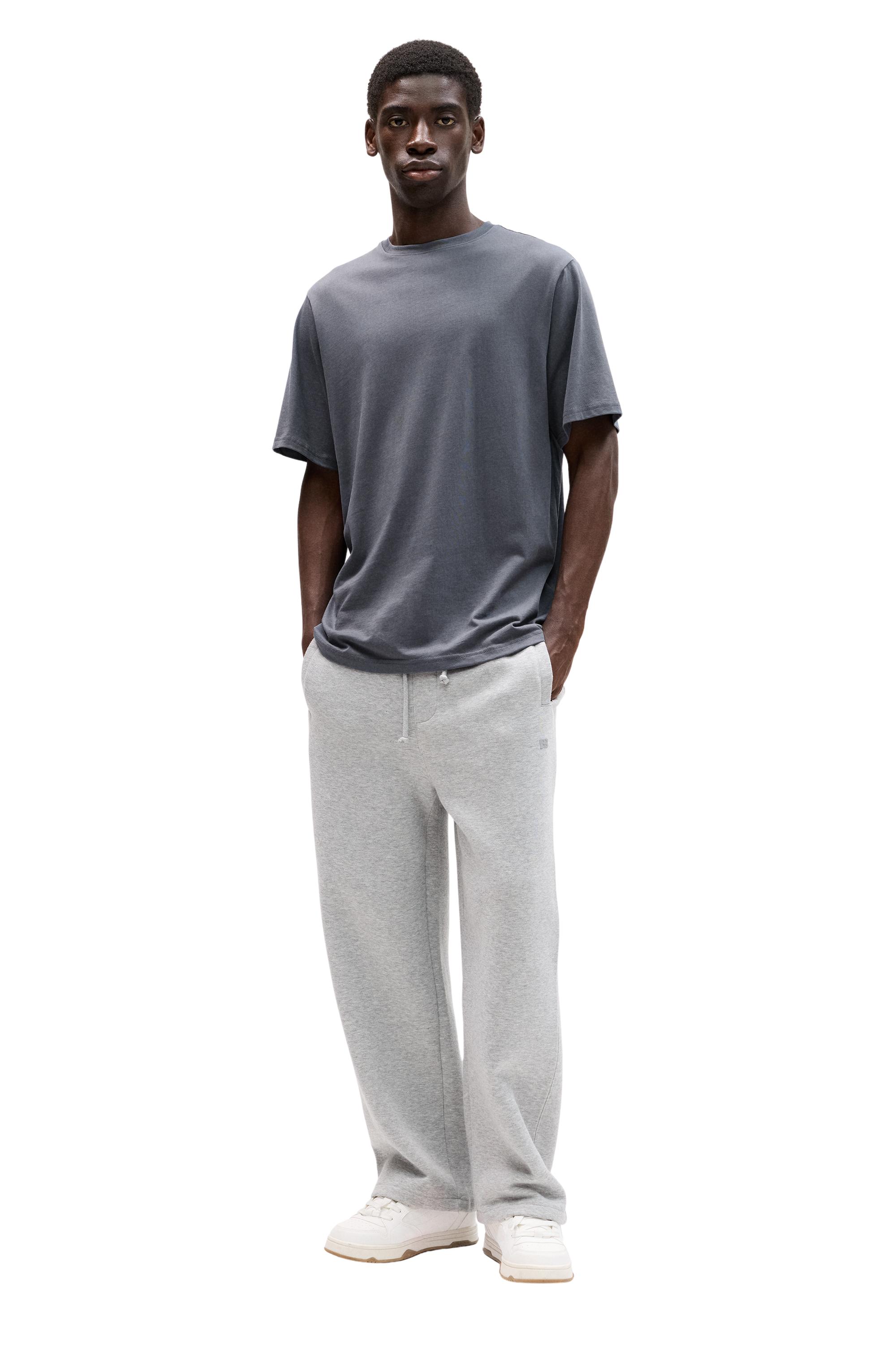 Basic kısa kollu pamuklu tişört - Görsel 58