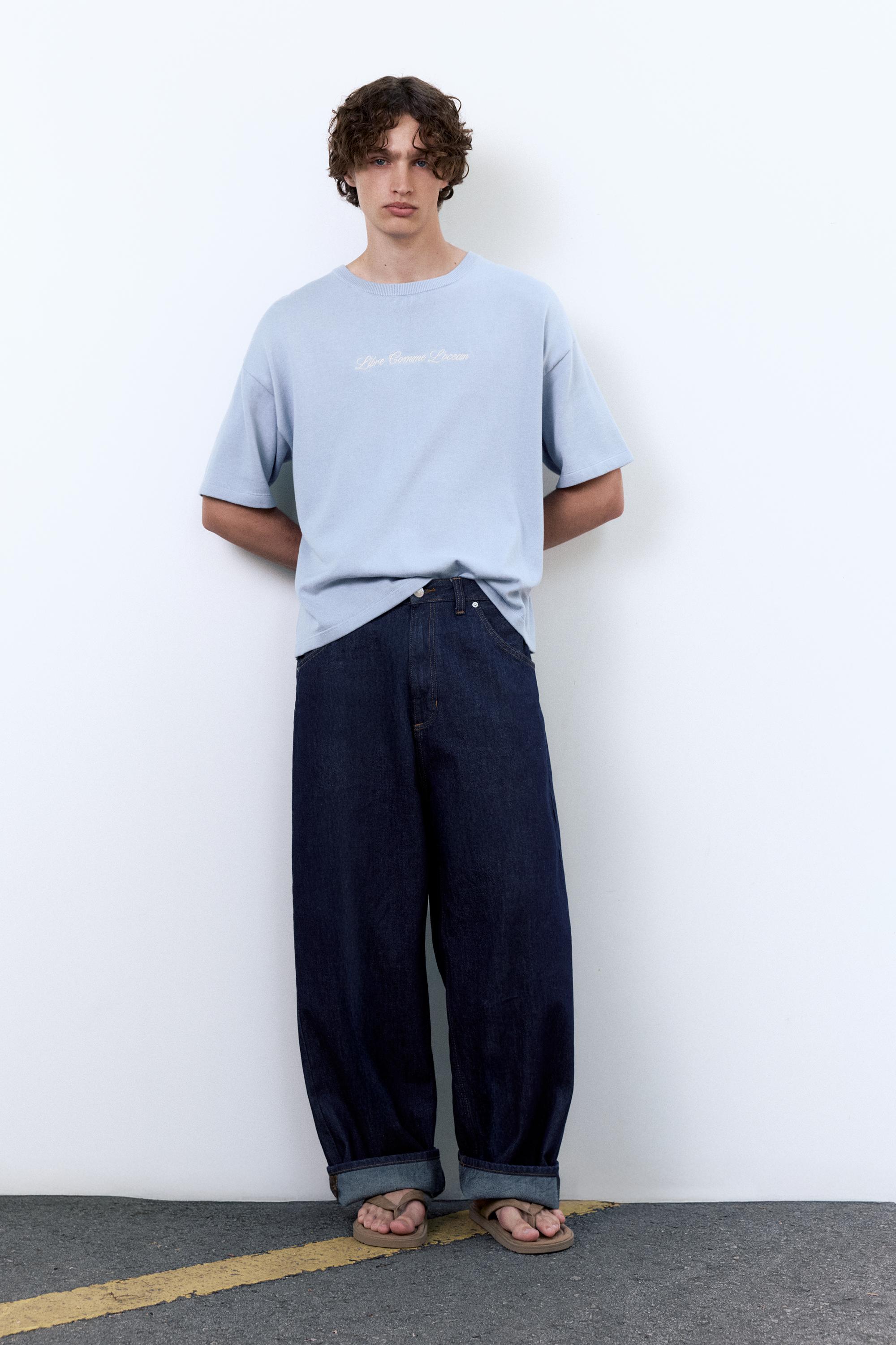 Nakışlı oversize Tişört - Görsel 7