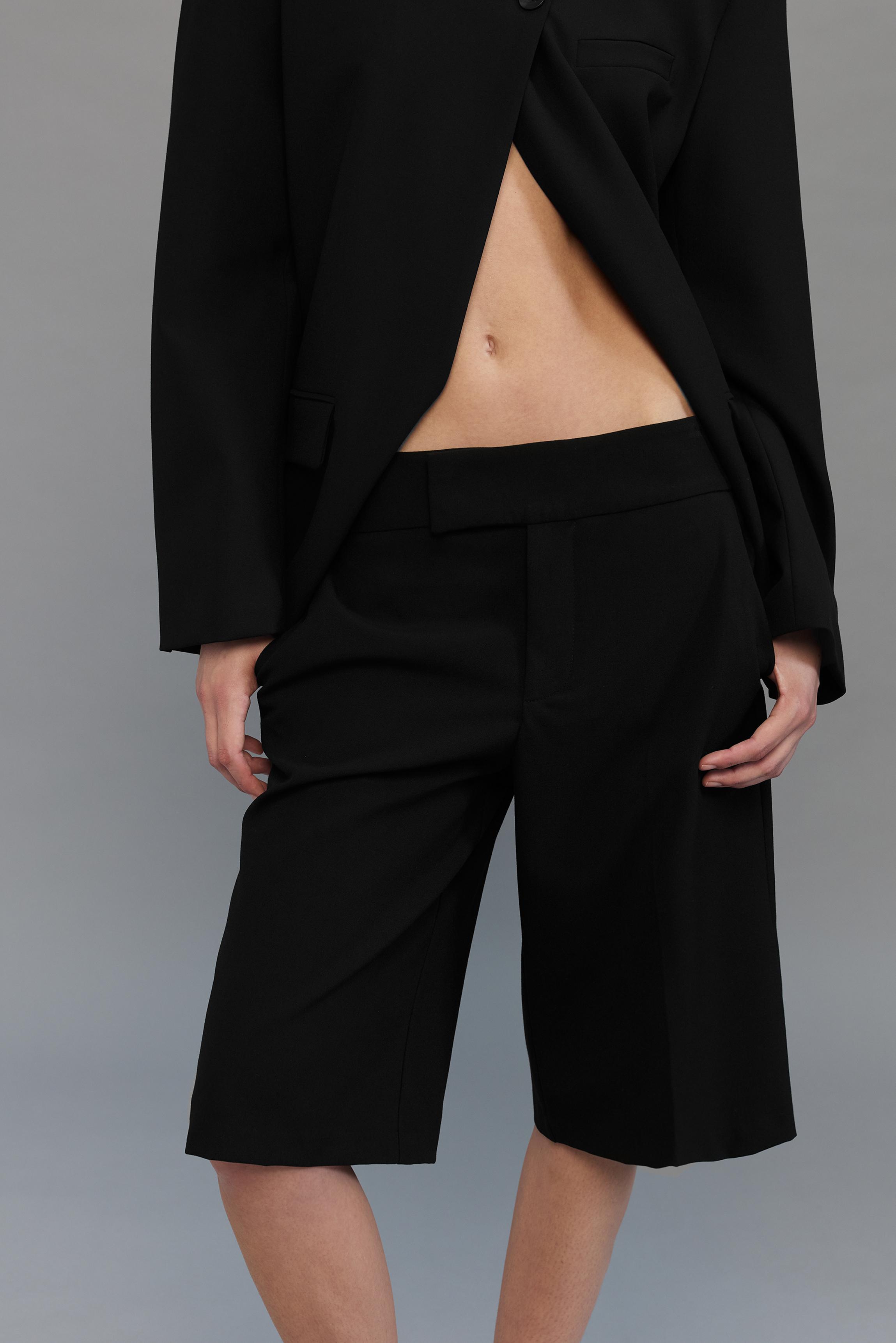 Tailored Bermuda shorts — Black