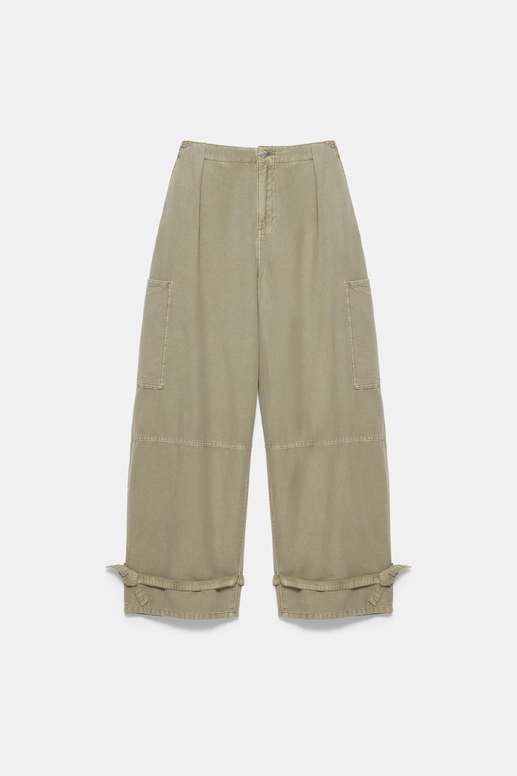 Utility barrel trousers — Khaki