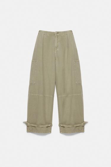 Barrel cargo trousers — Khaki 5