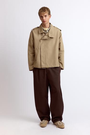 Cropped trench coat — Sand 5