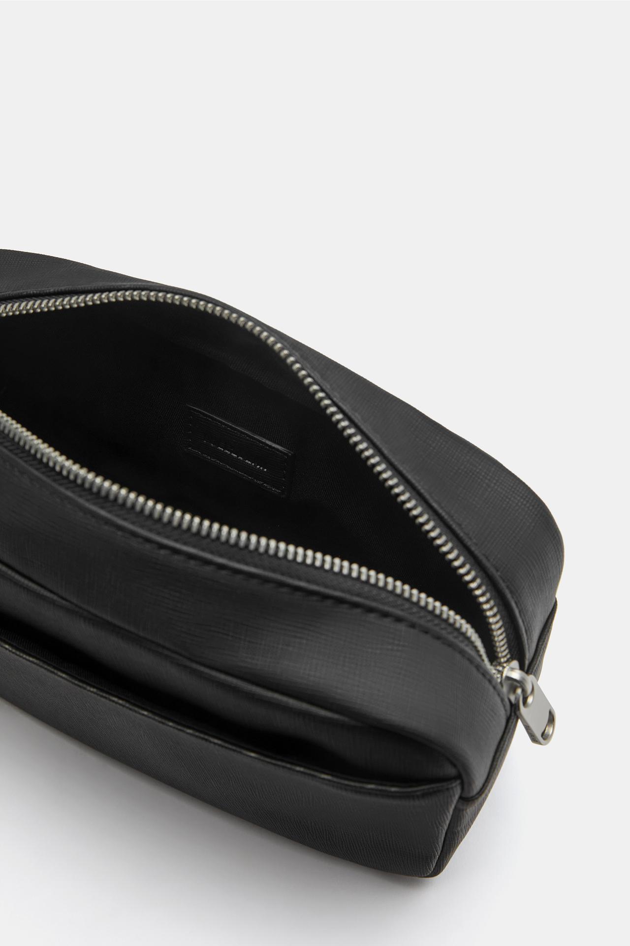 Handled wash bag — Black