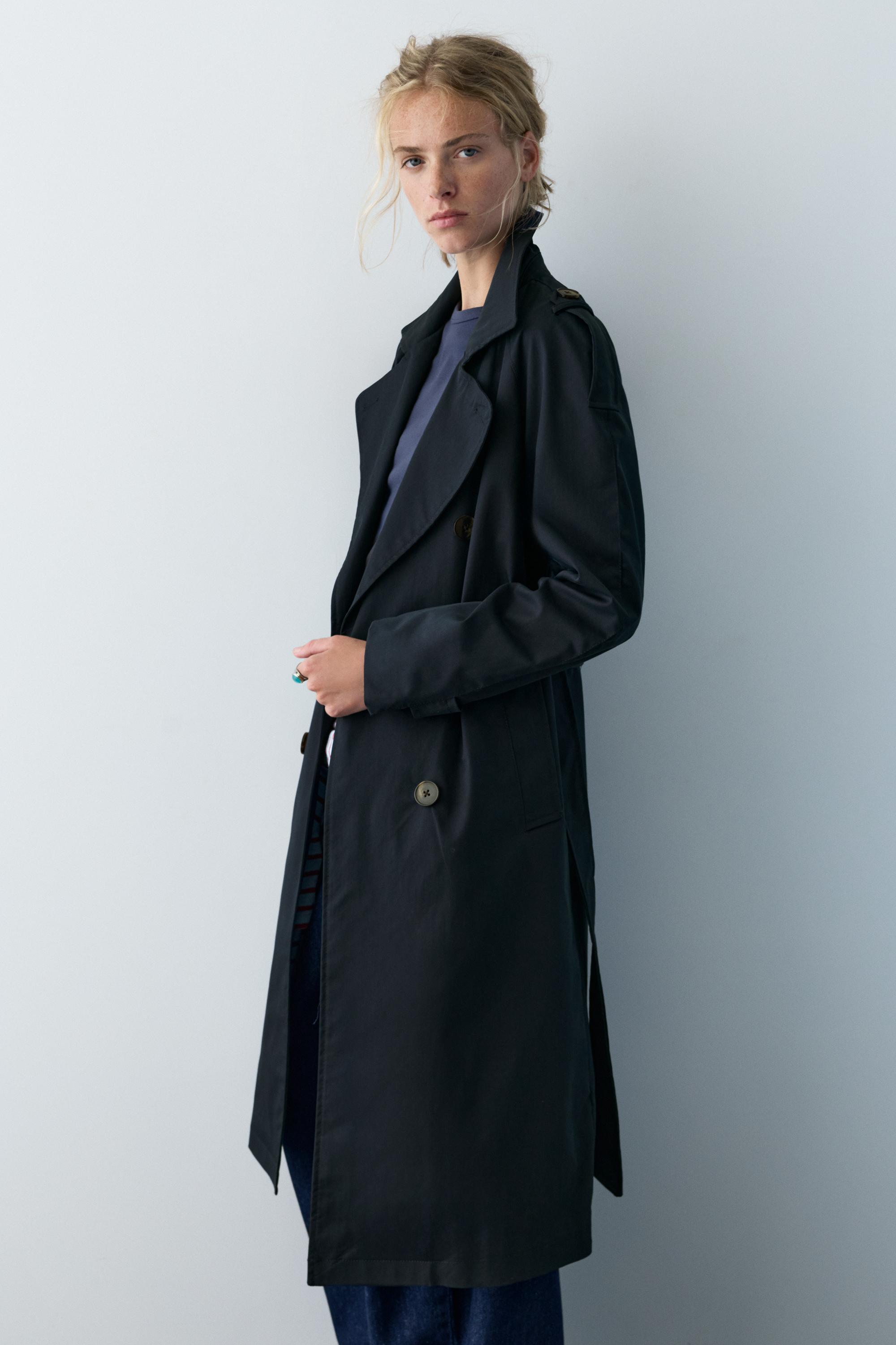 Kemerli uzun trençkot - Görsel 64