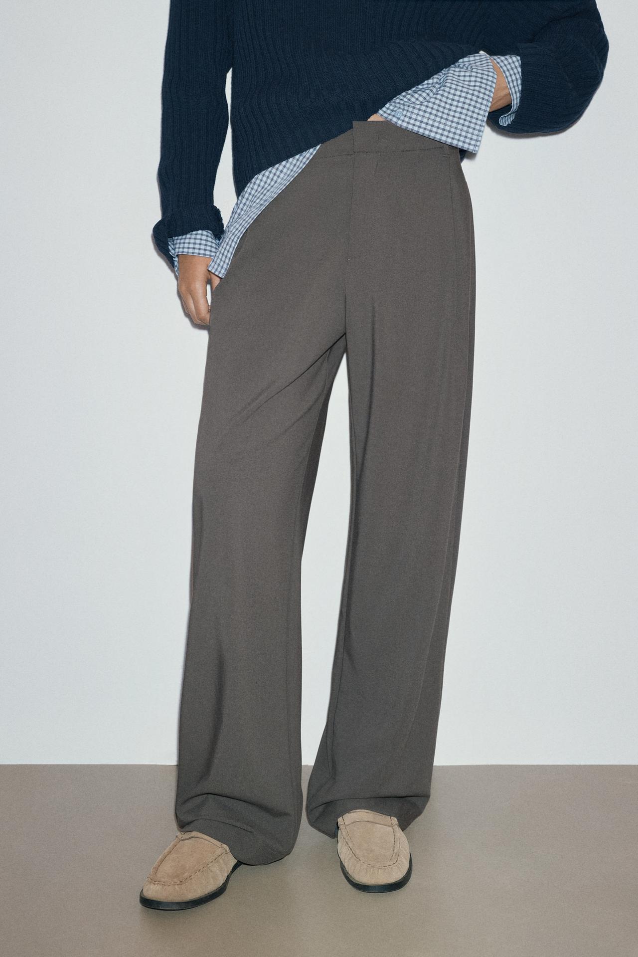 Darted smart trousers — Medium grey