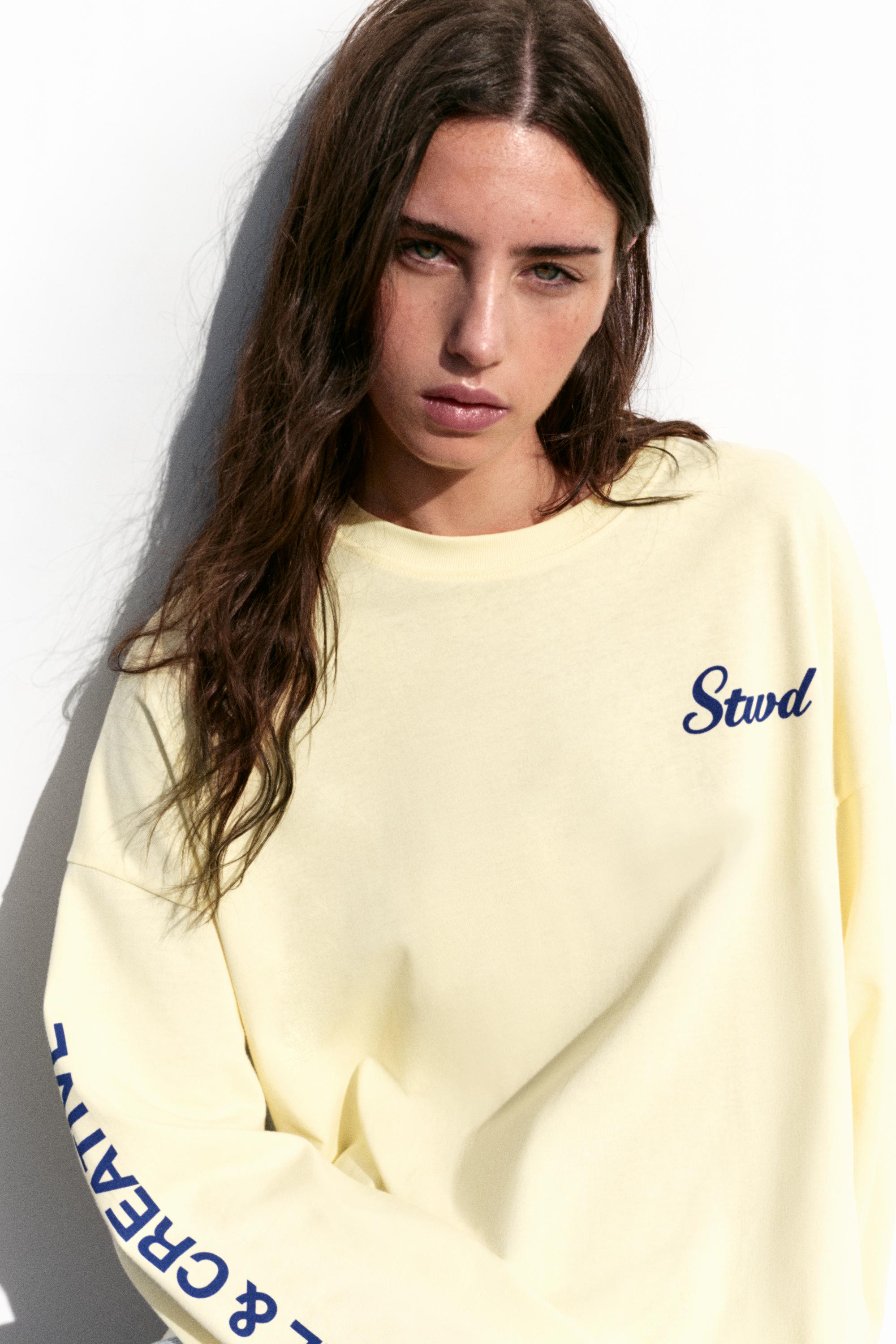 Long sleeve STWD T-shirt — Yellow
