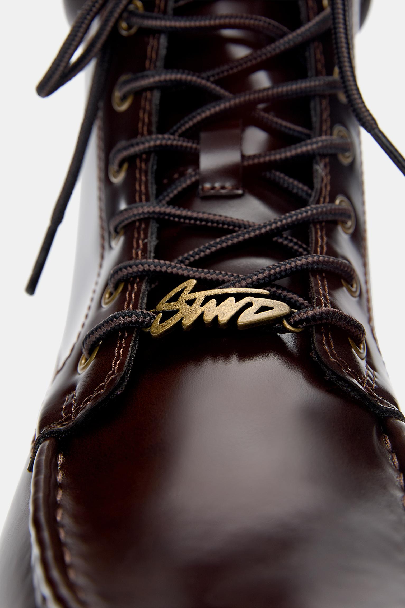 STWD lace-up boots — Brown