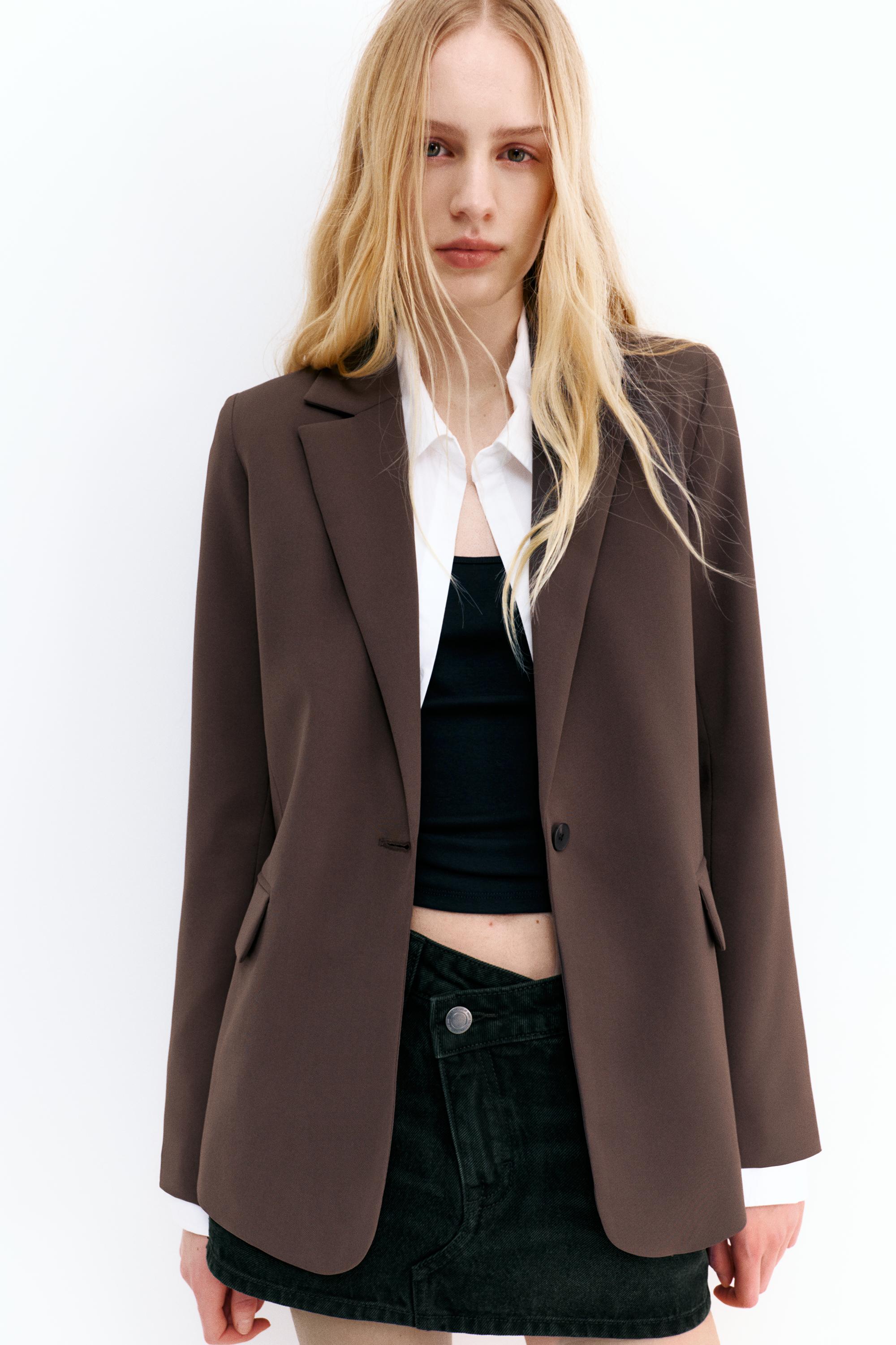 Basic blazer — Brown