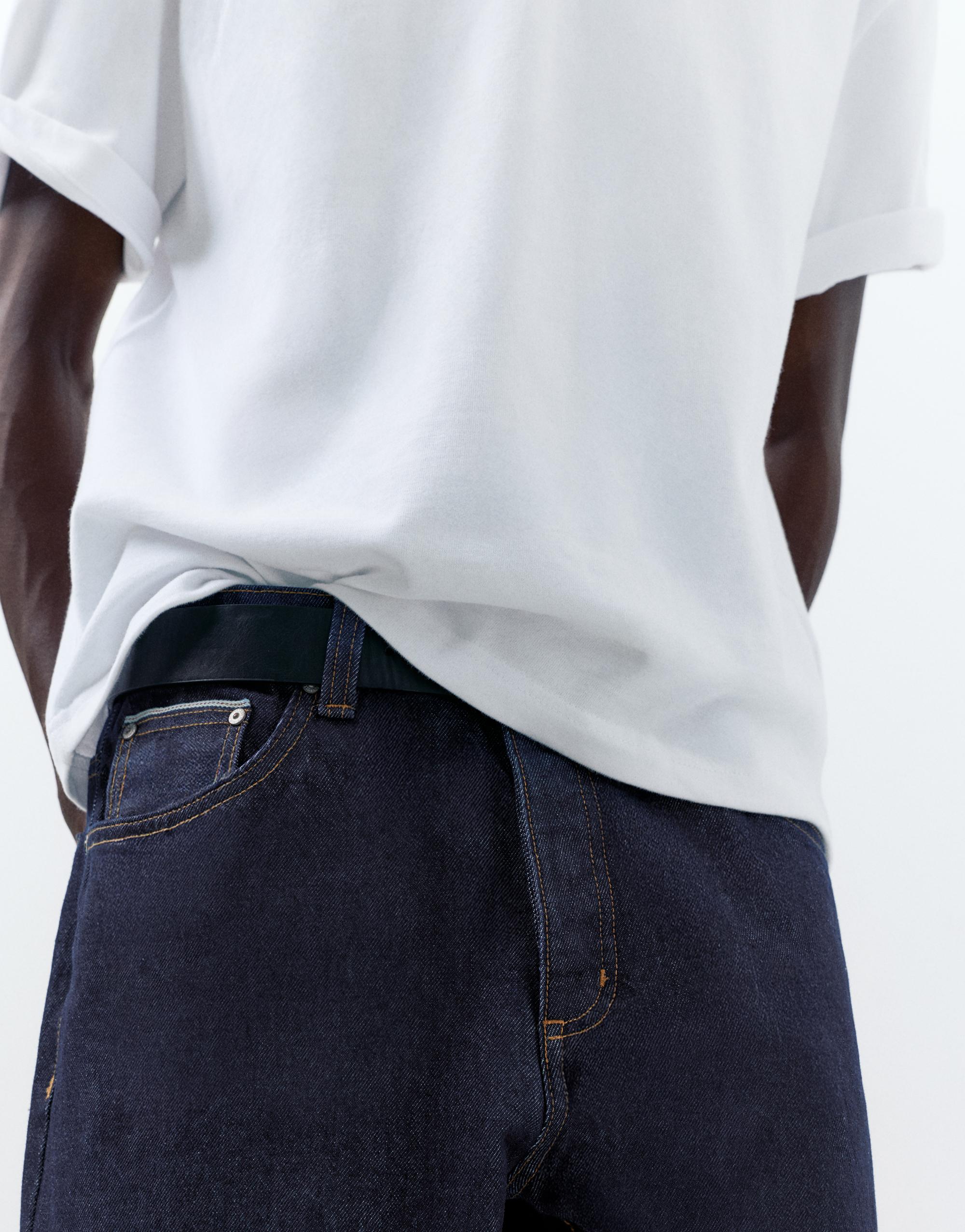 Selvedge straight fit jean - Görsel 26