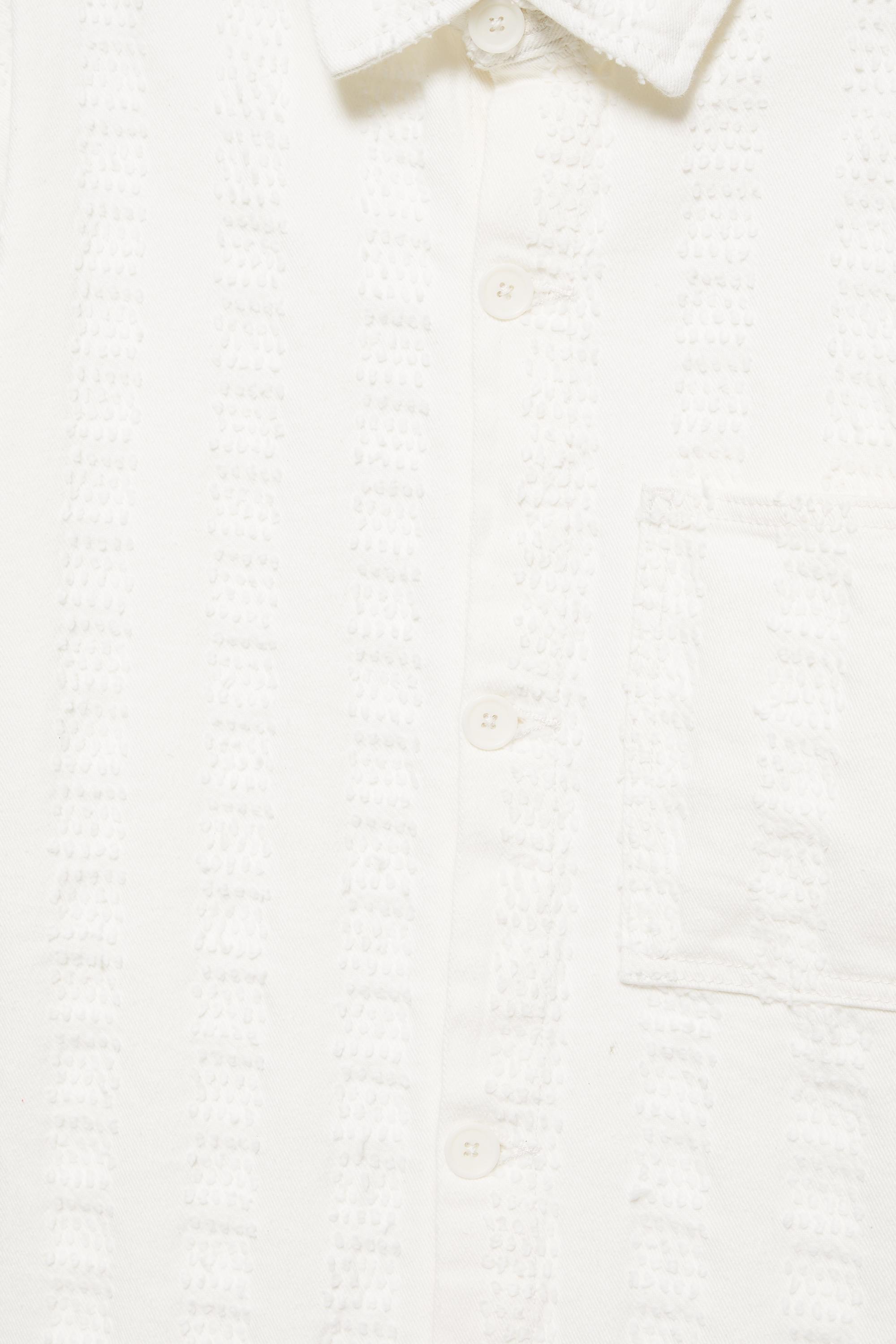 Jacquard shirt — Ecru