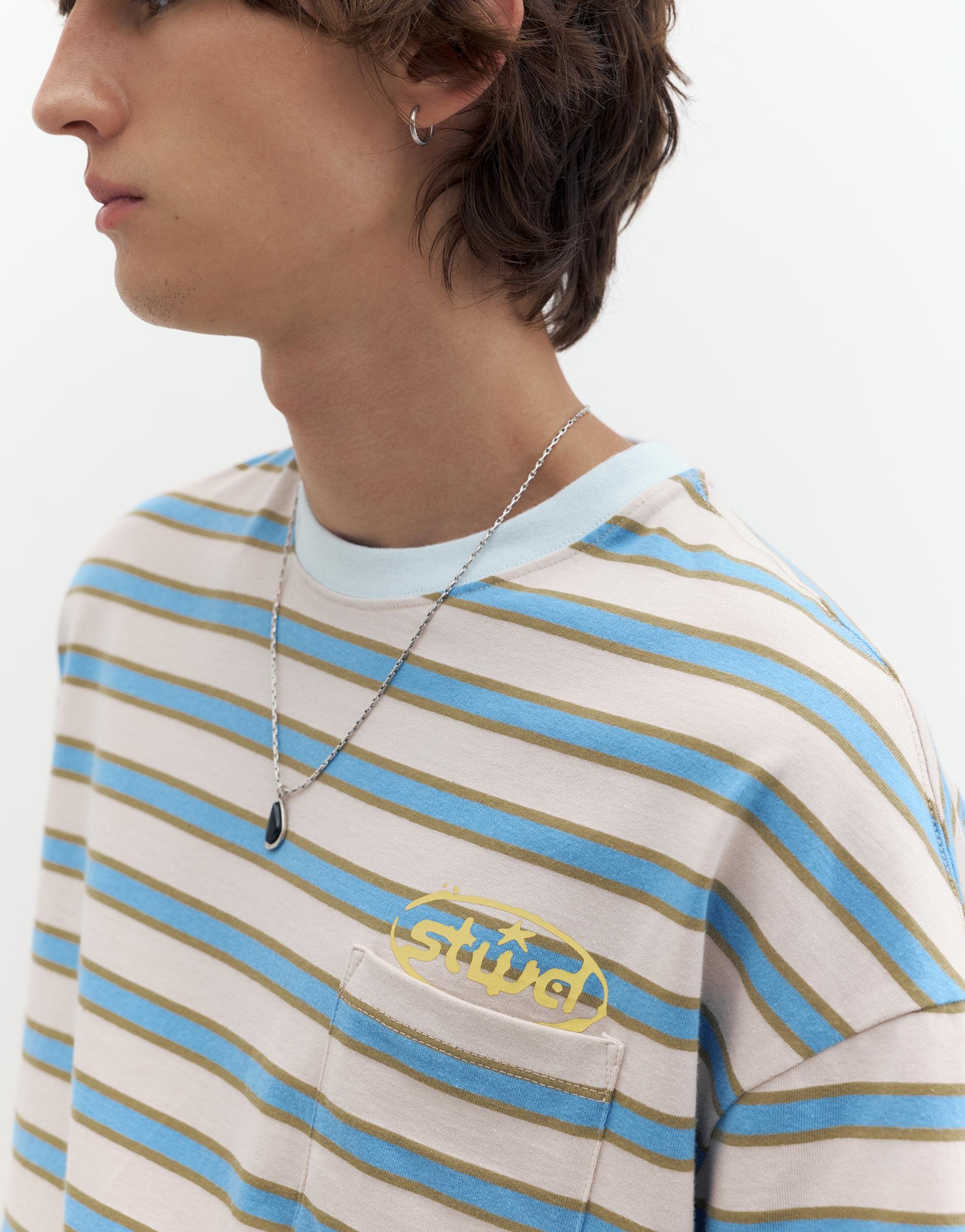 Striped STWD T-shirt — White