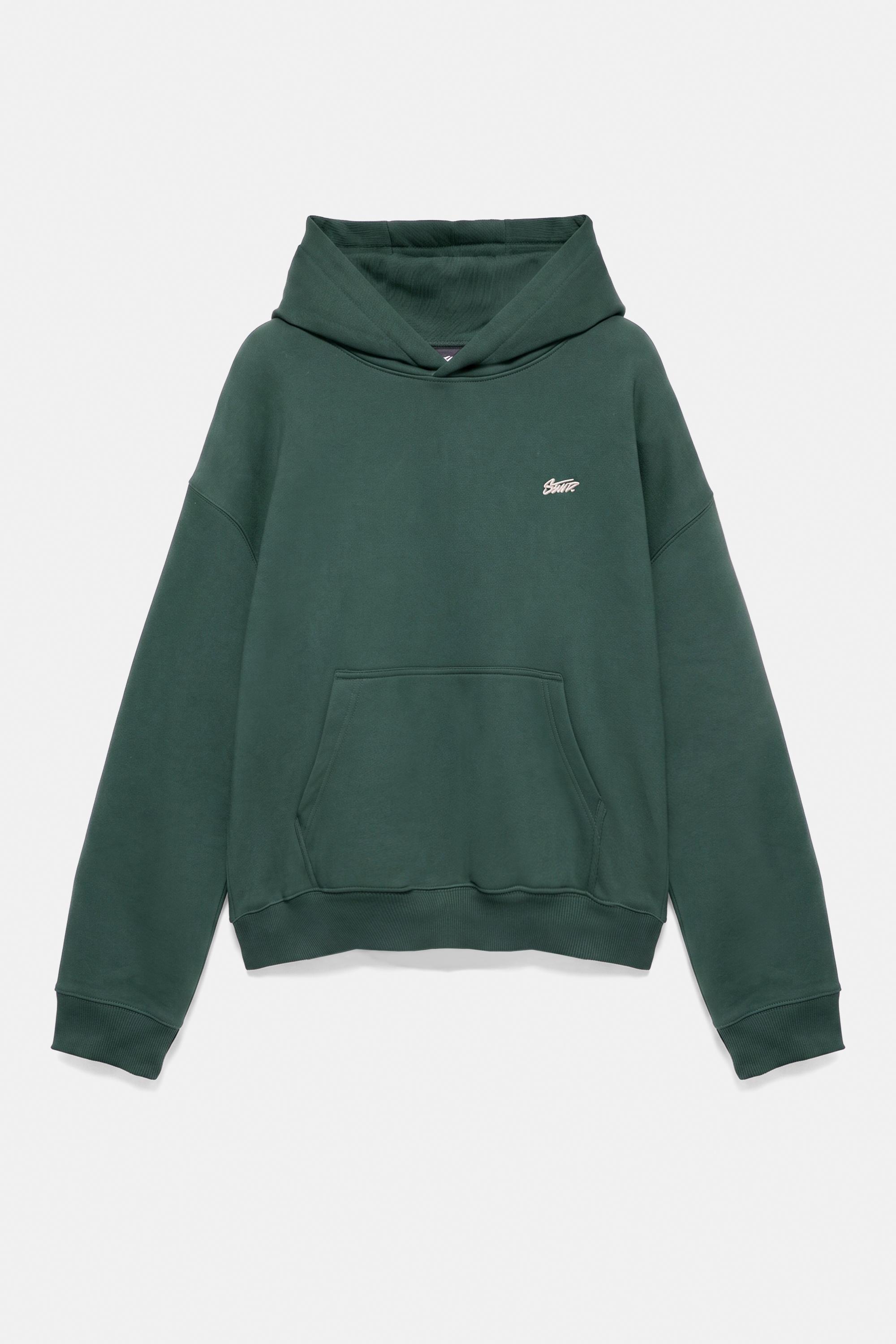STWD logo boxy hoodie — Green