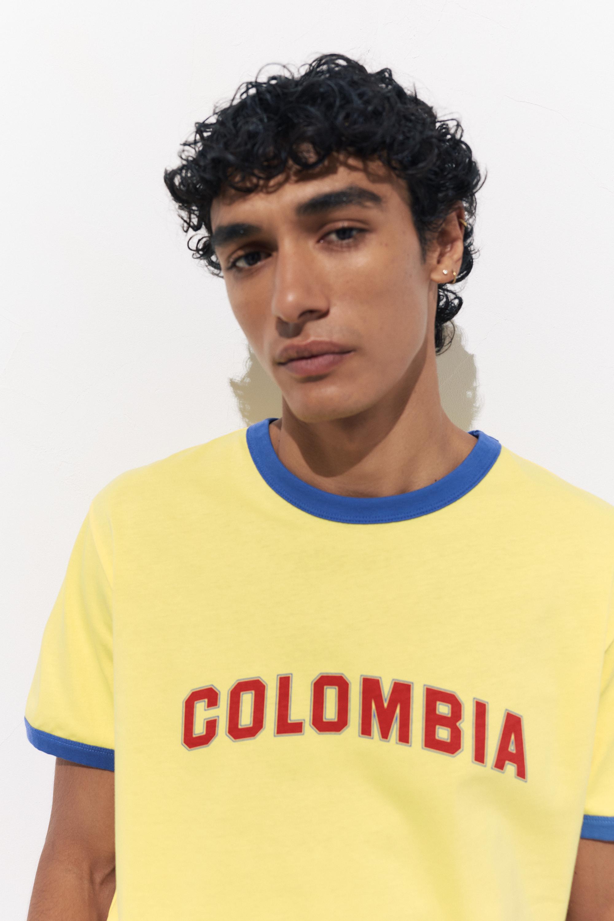 Colombia T-shirt — Yellow