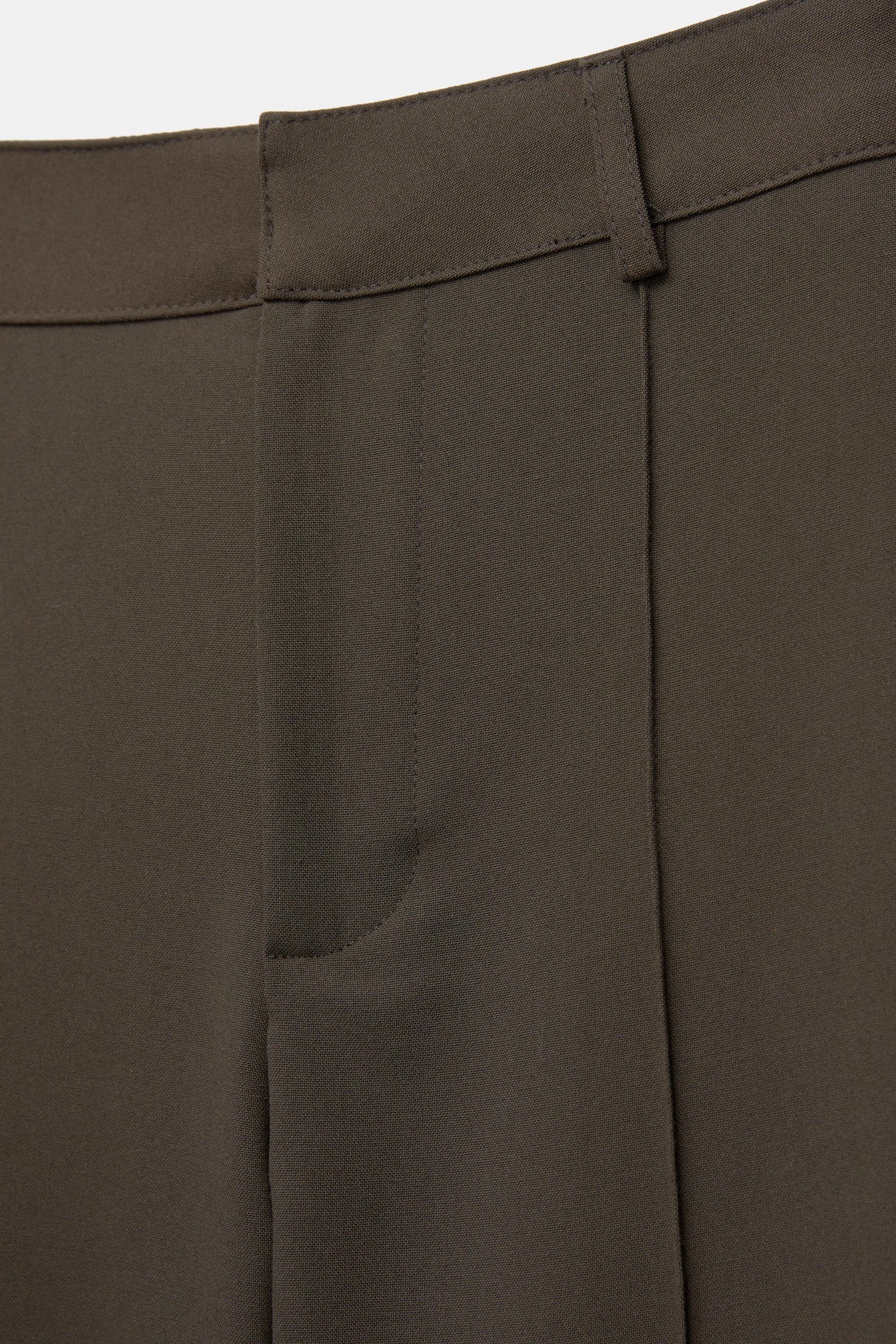 Smart trousers with seam detail — Medium khaki