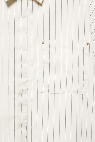 Dickies striped double sleeve shirt — Vanilla 8