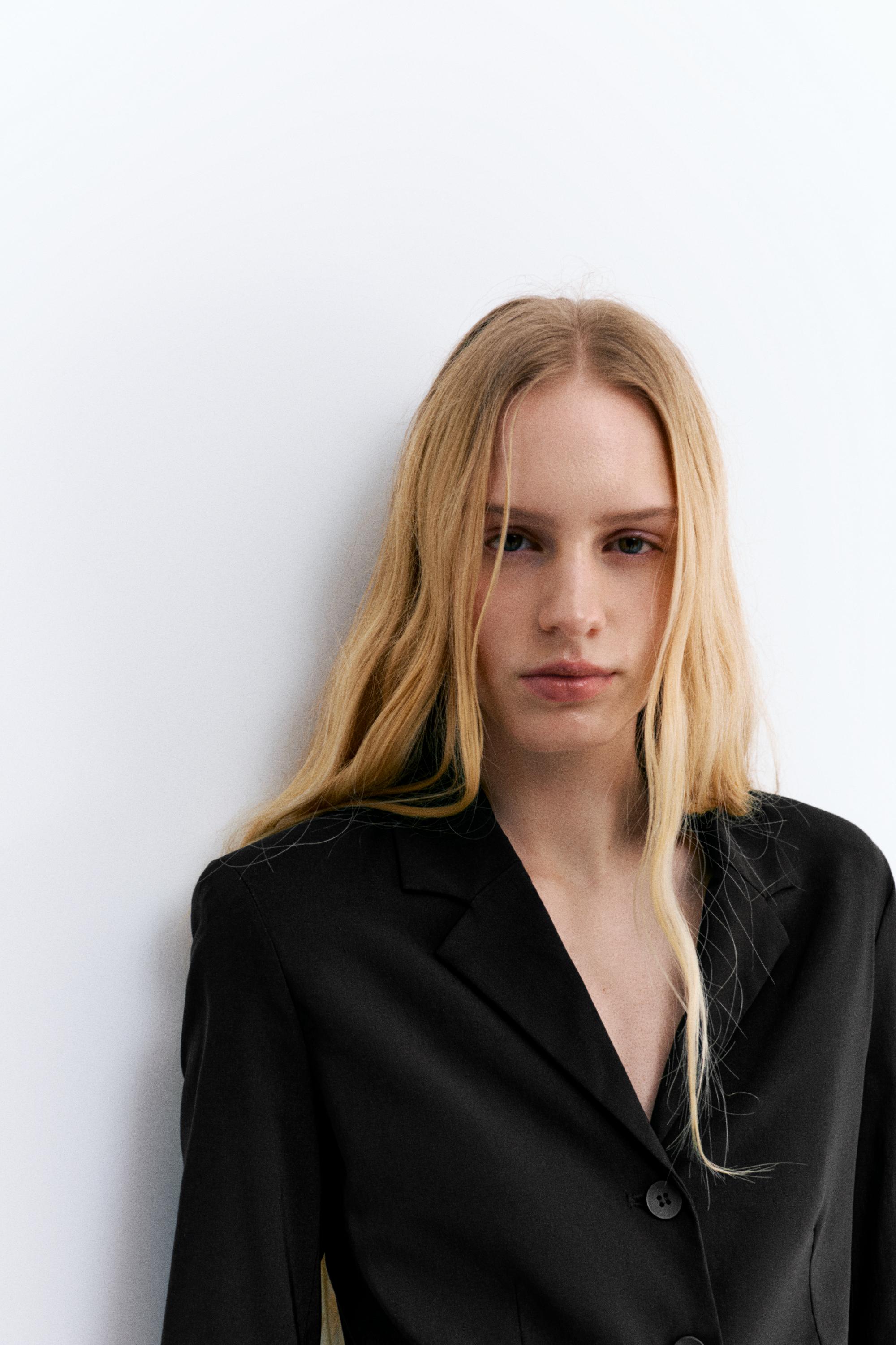 Dar kesim blazer - Görsel 15