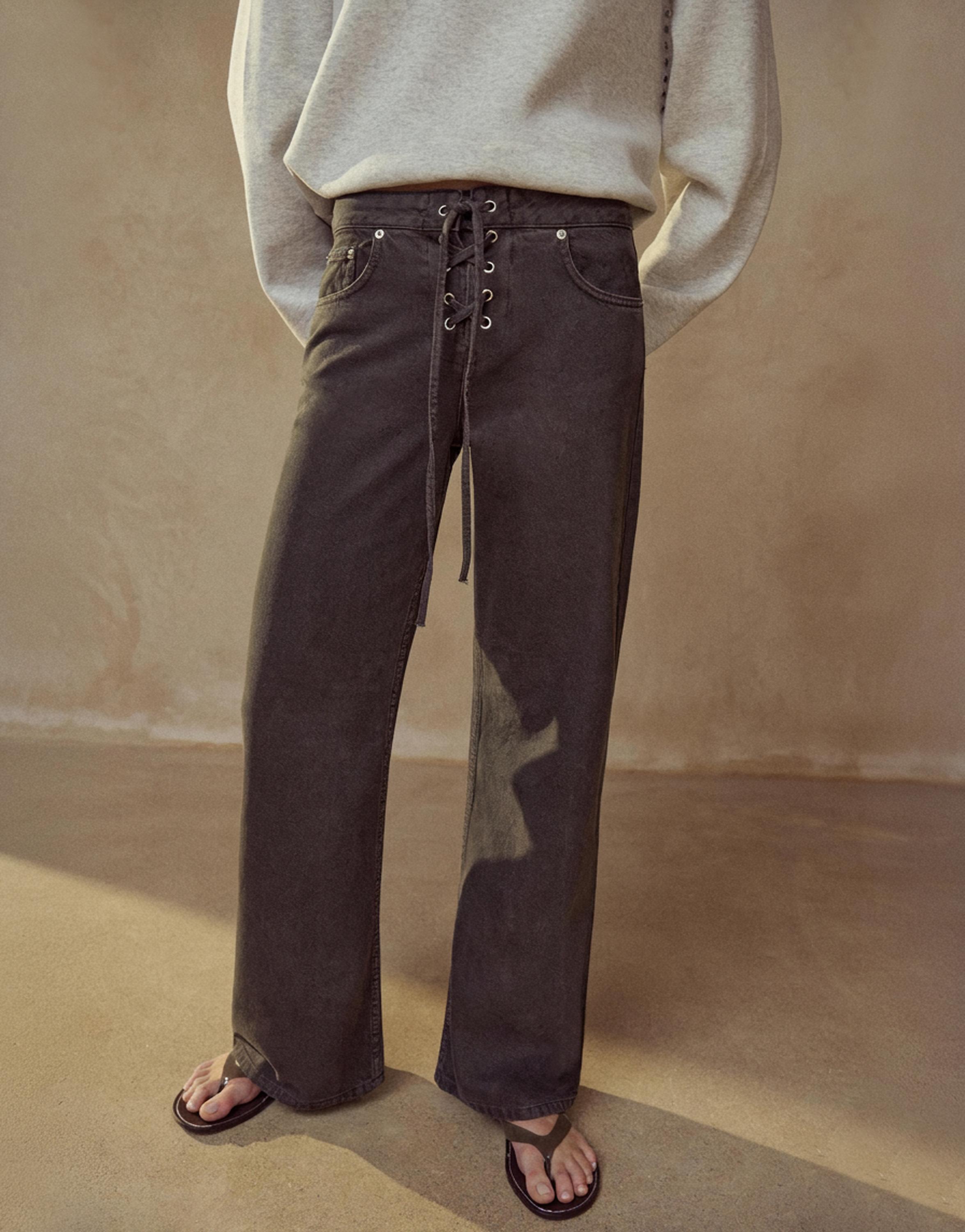 Düşük bel korsan jean - Görsel 7