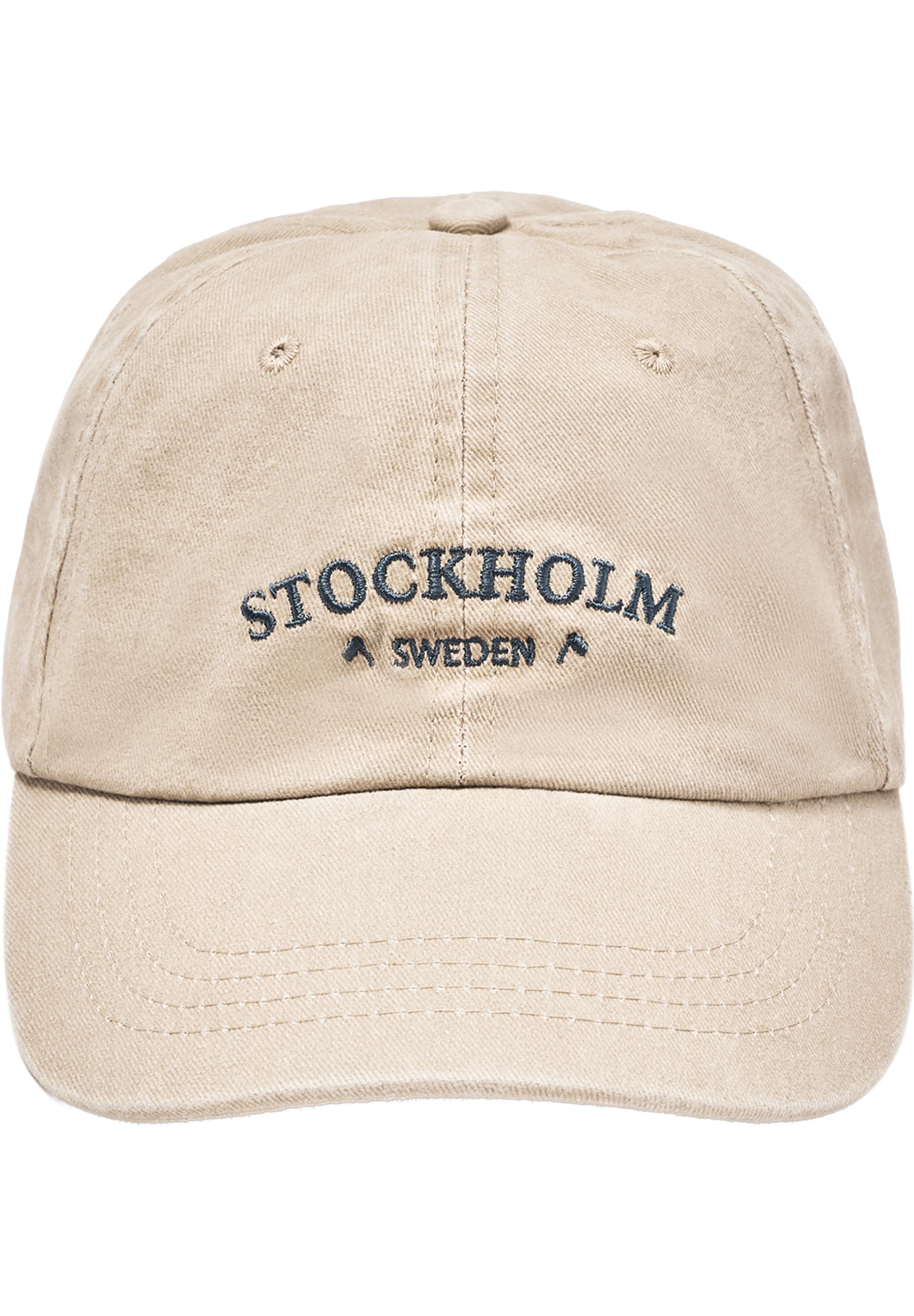 Monaco embroidered cap — Sand