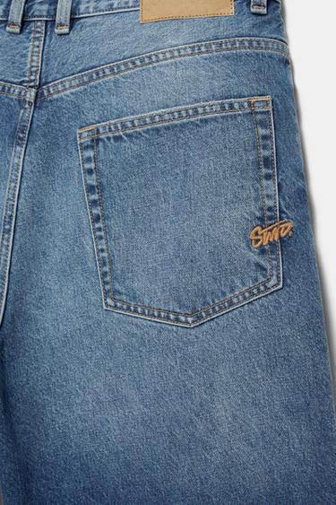 Baggy denim Bermuda shorts — Medium blue 7