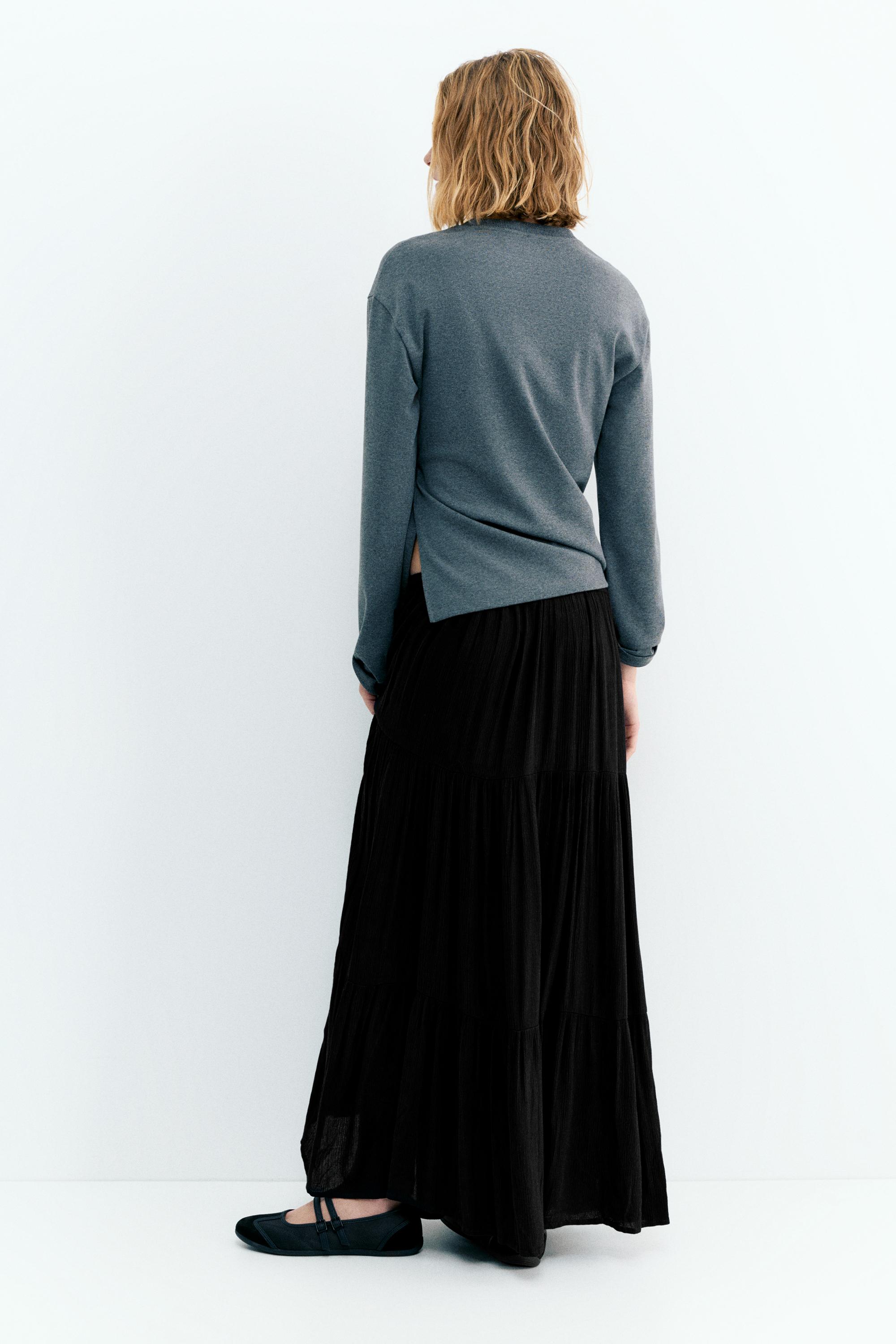 Panel detaylı midi etek - Görsel 105