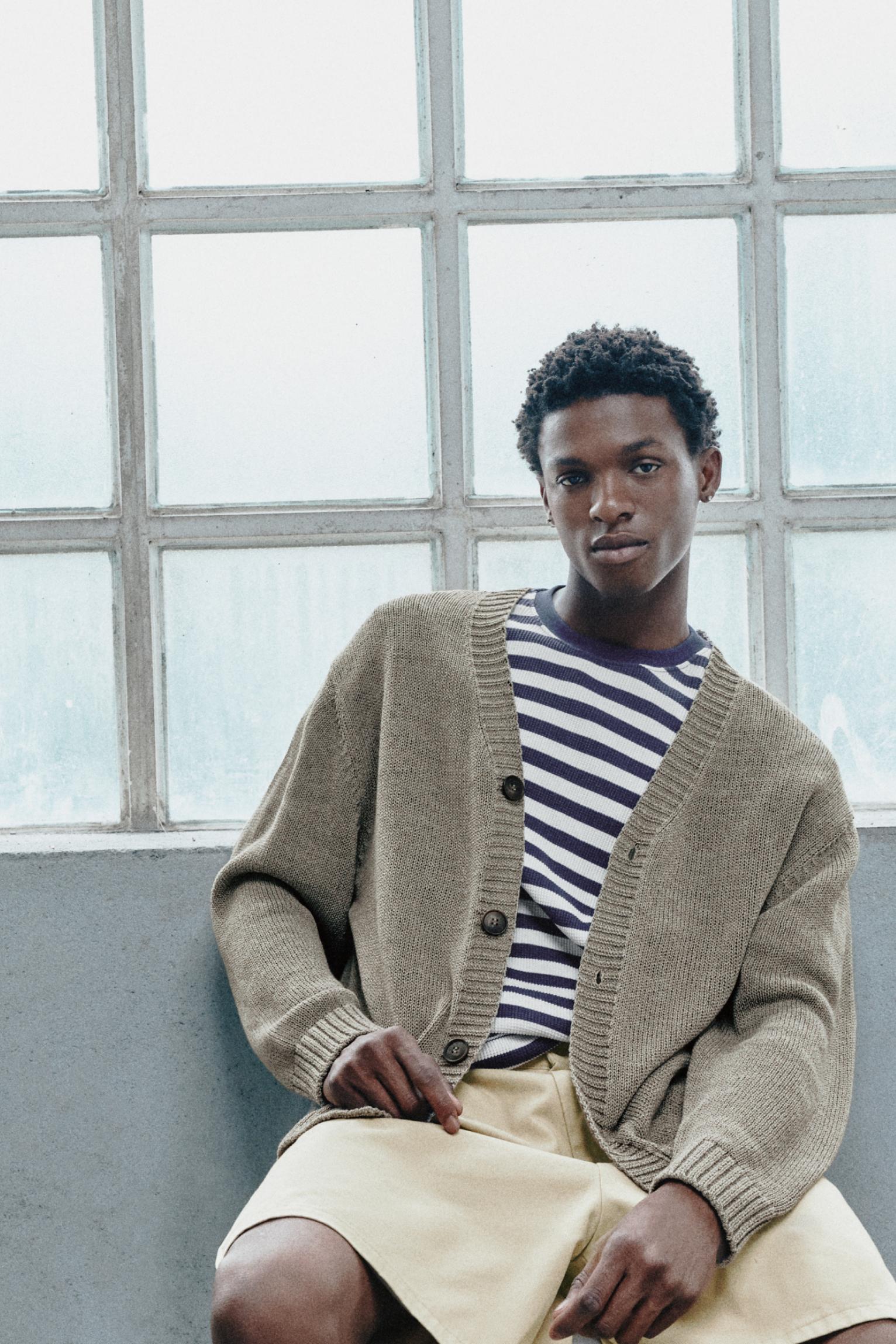 Rustic cardigan — Taupe